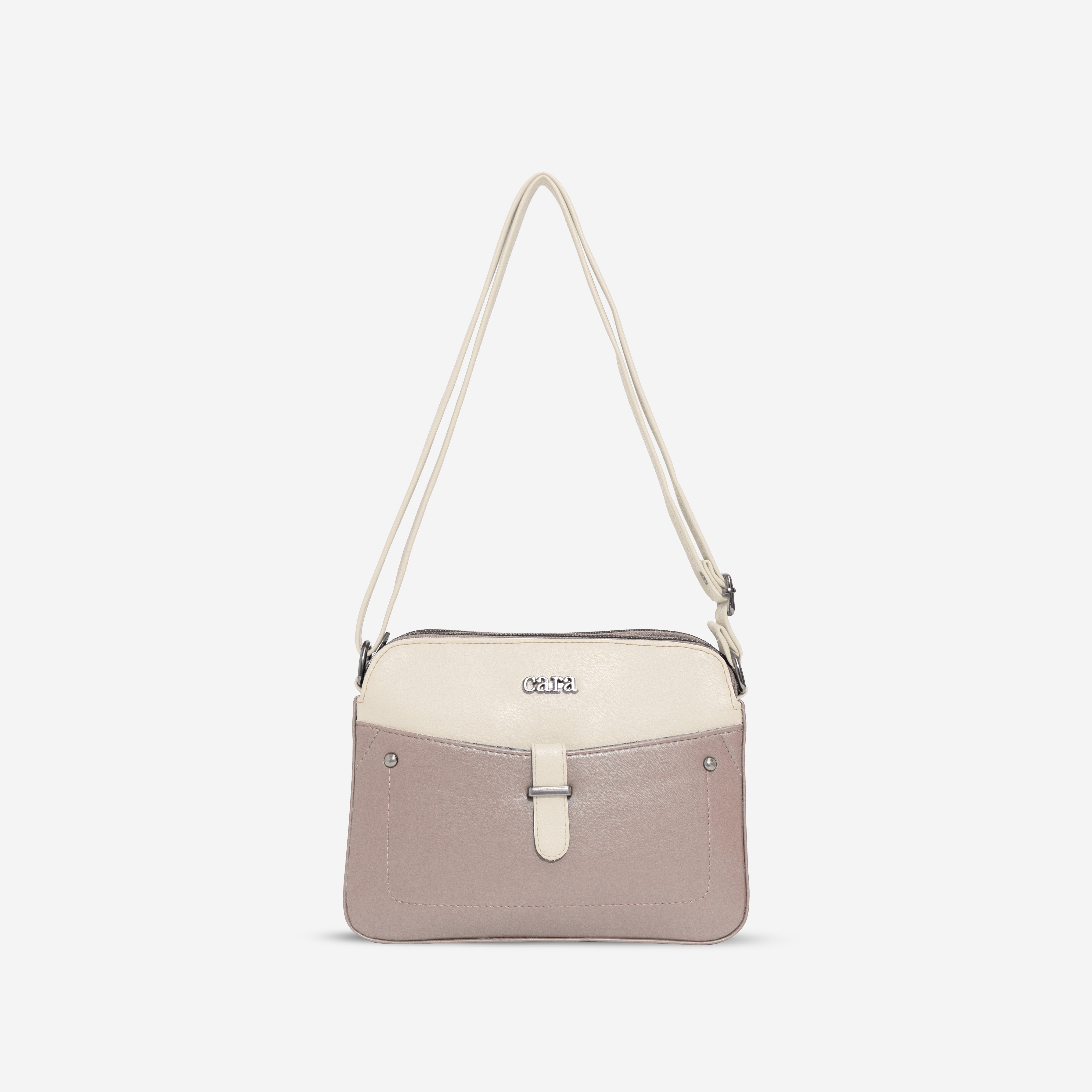 Beige Chic Crossbody Charm  I Cara