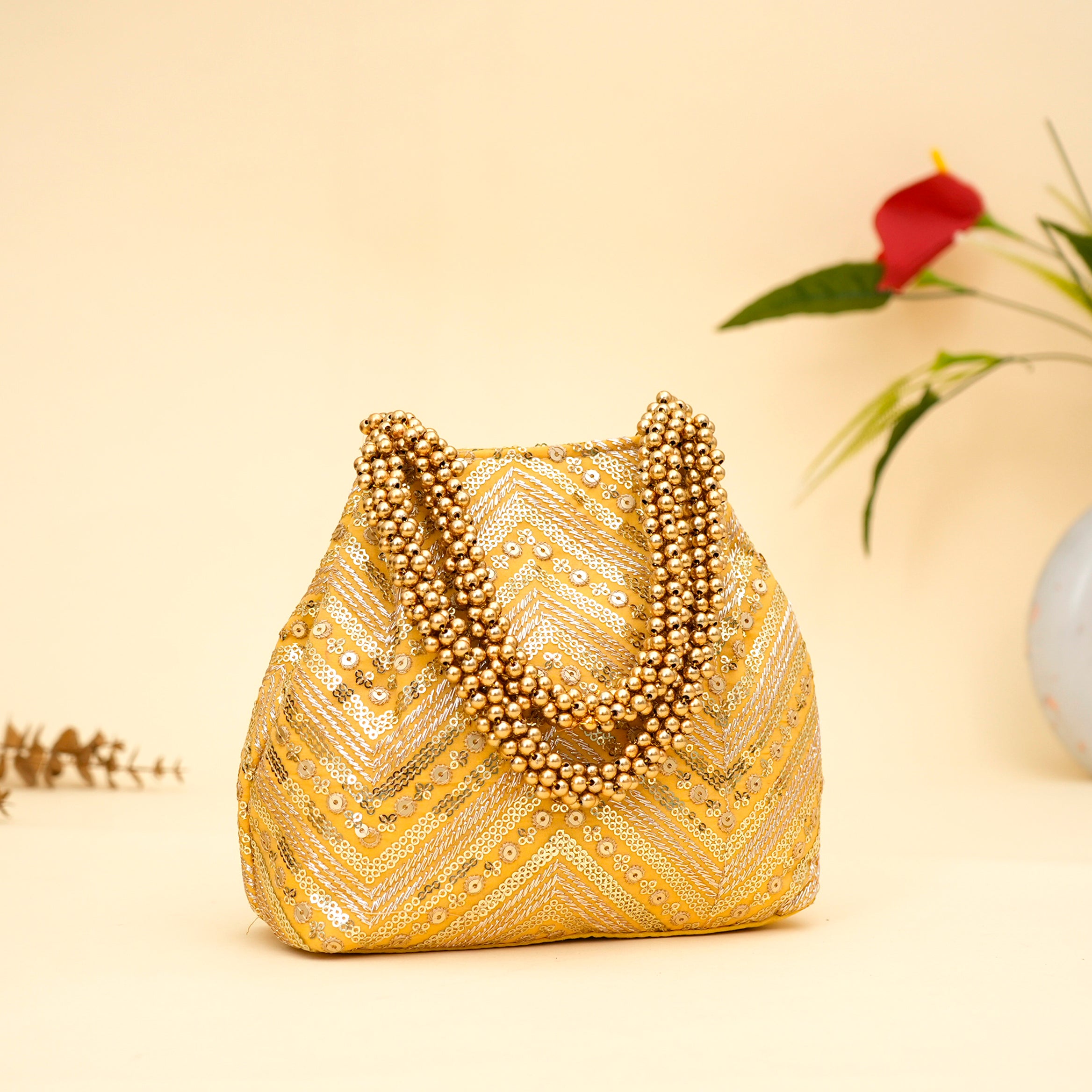 Ornate Bloom Potli