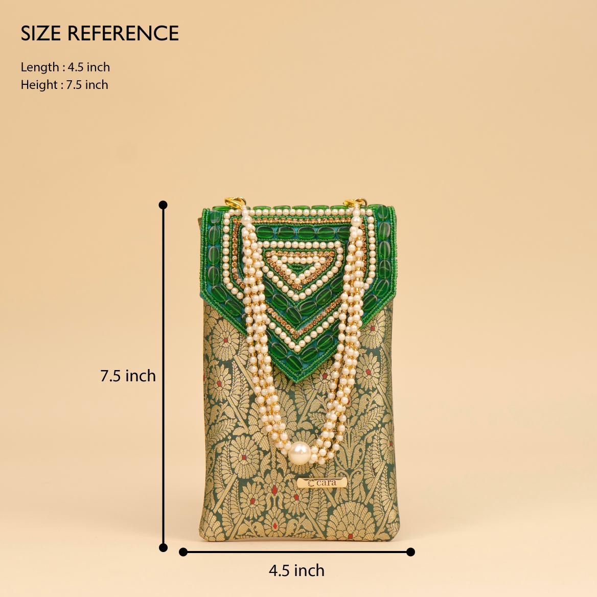 Banarasi Pearl Embellished Clutch