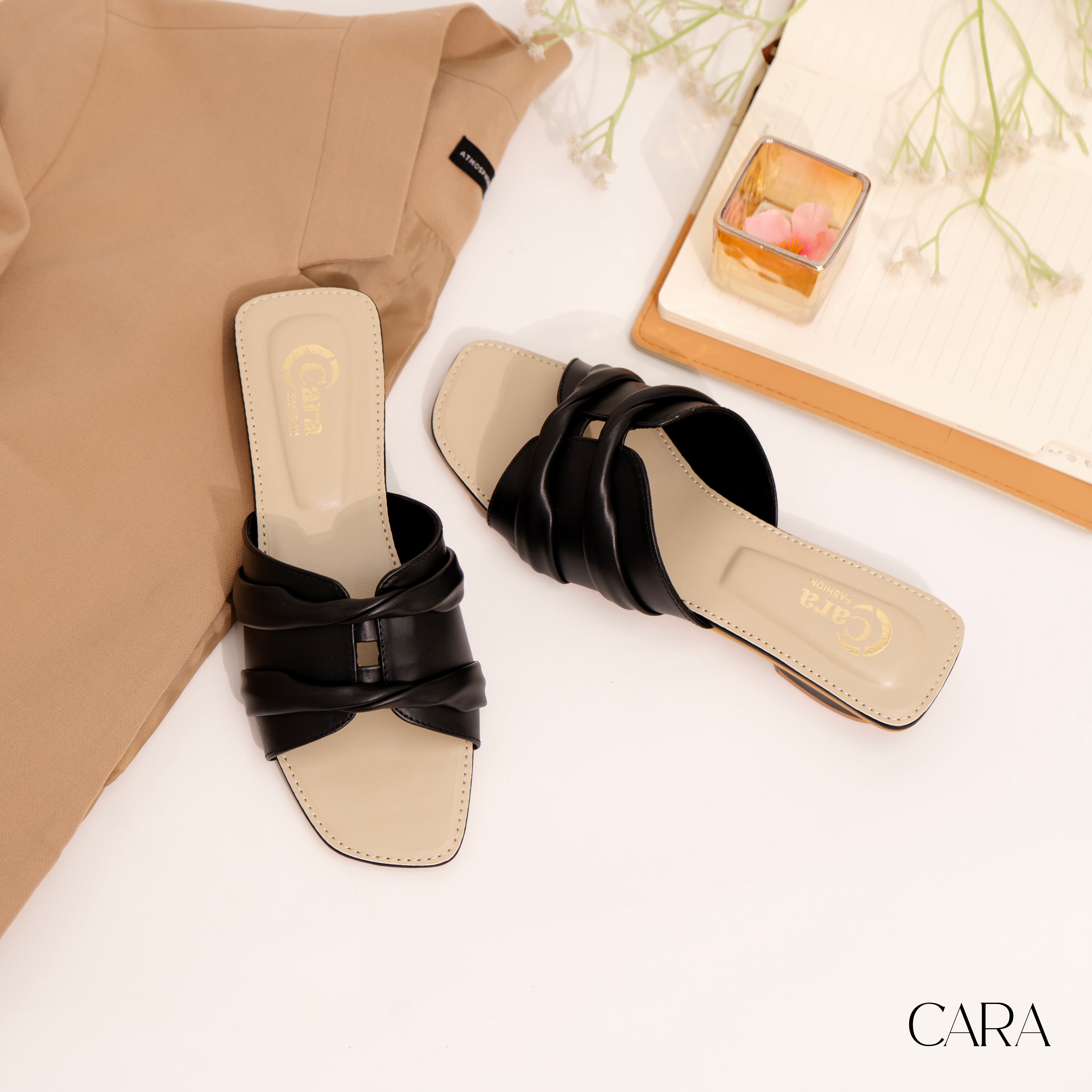 Cara's Black Gossip Footwear