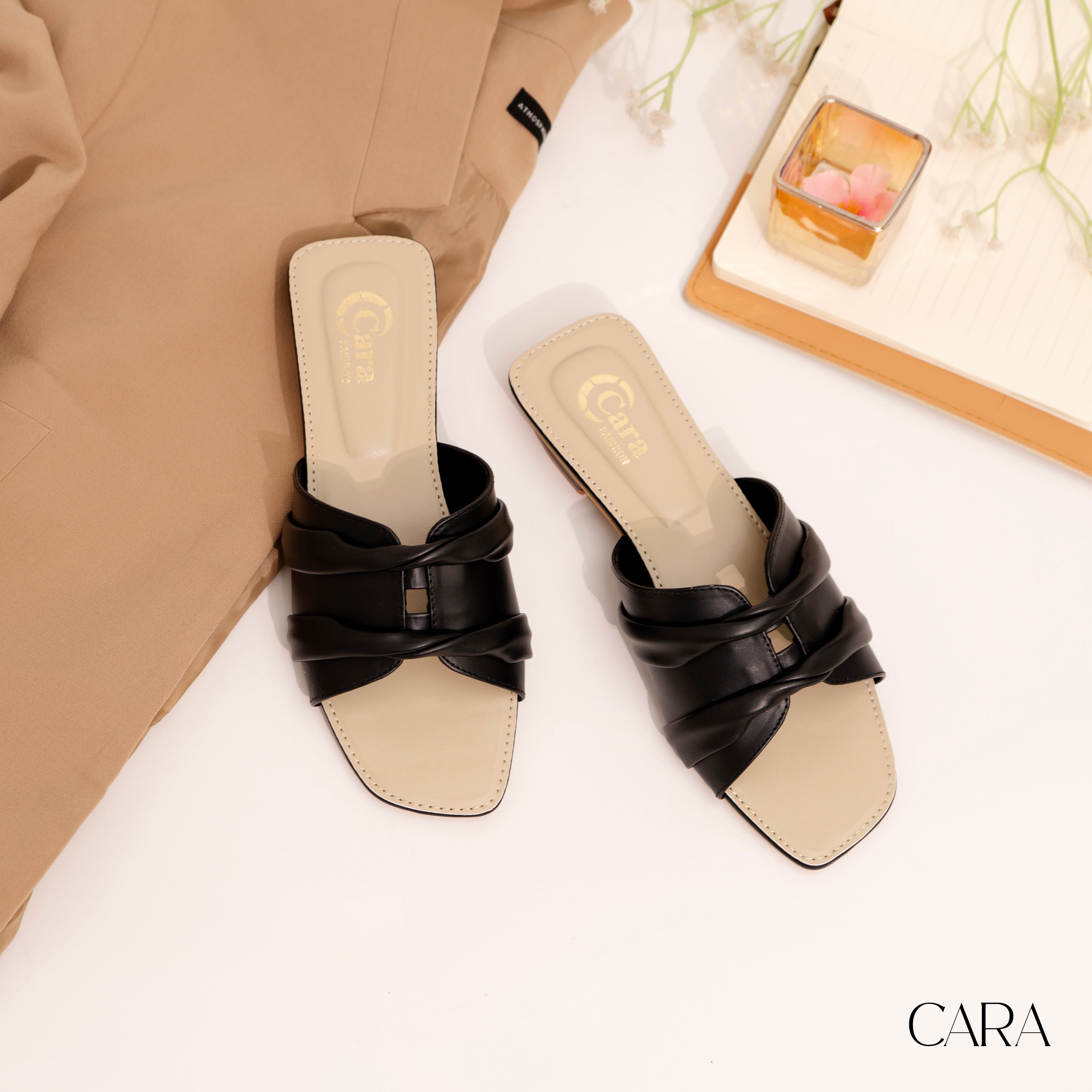 Cara's Black Gossip Footwear