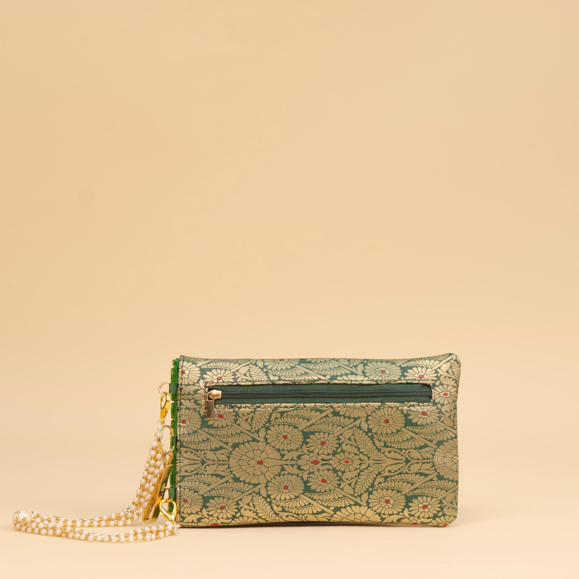 Banarasi Pearl Embellished Clutch