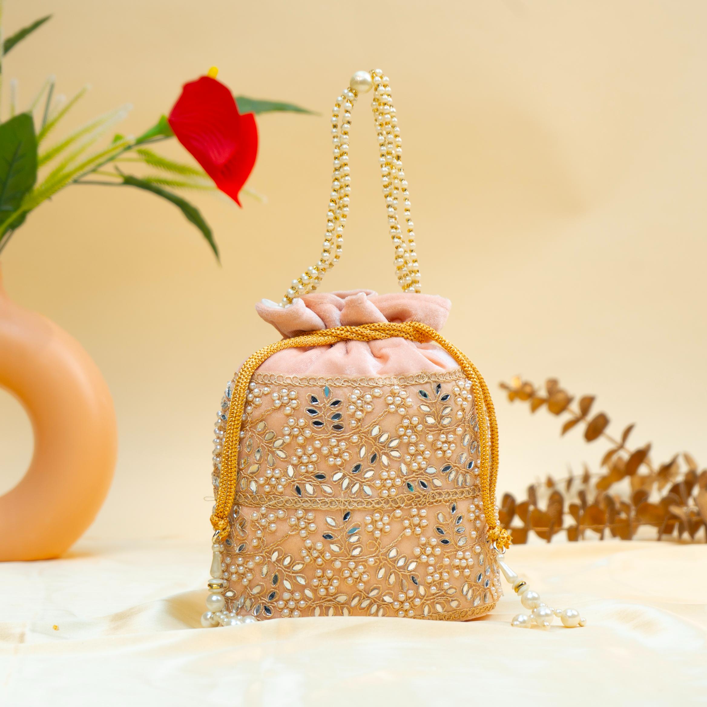 Grace Pearl Bead Potli