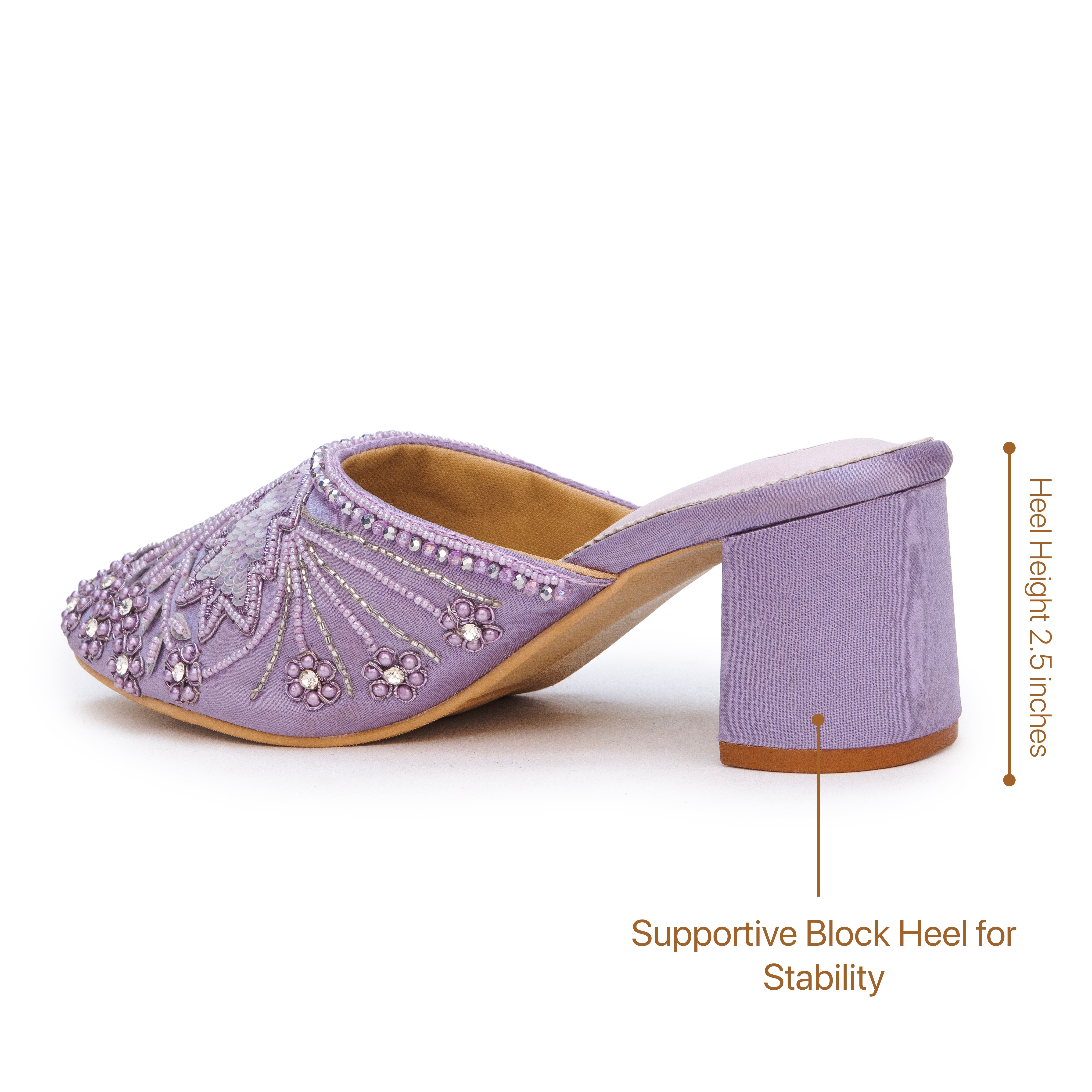 Festive Glide Beaded Heels