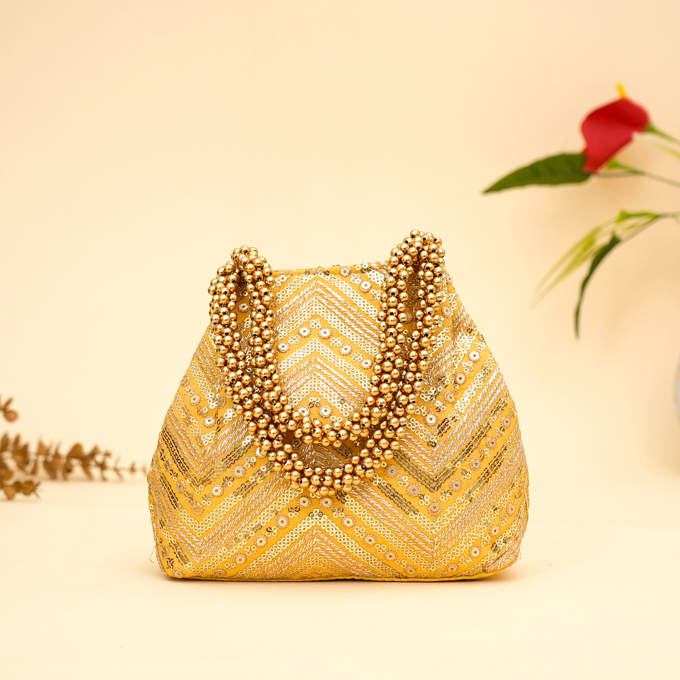Ornate Bloom Potli