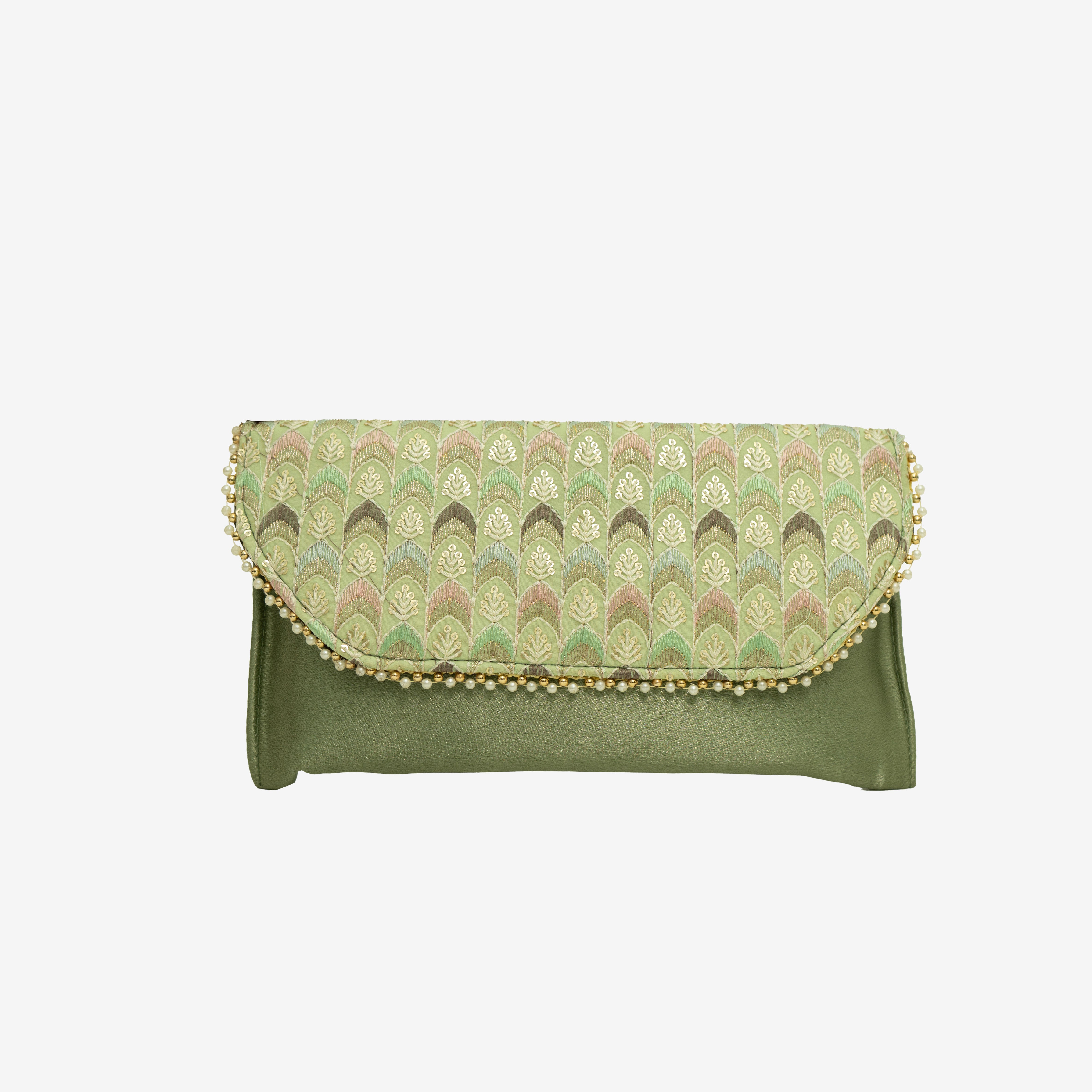 Embroidered Splendor clutch  | Cara