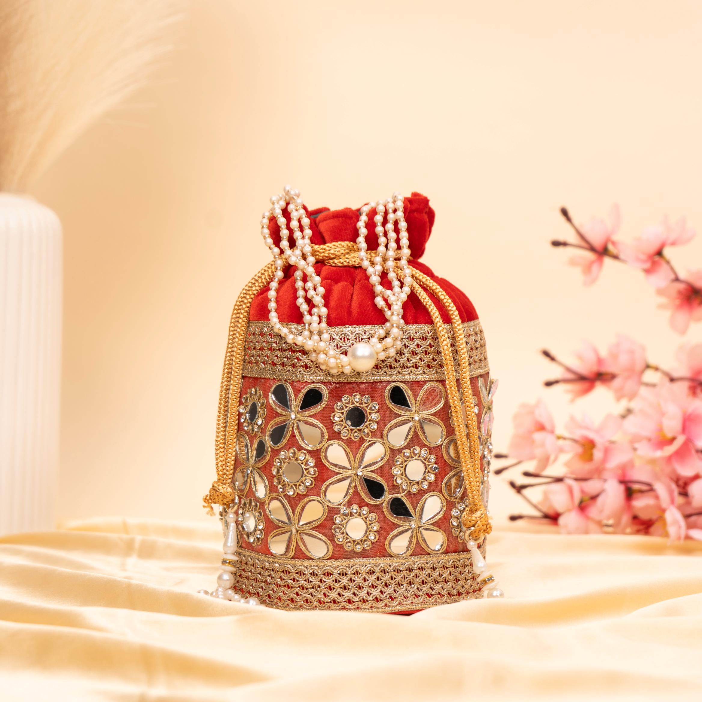 Royal Velvet Shimmer Potli