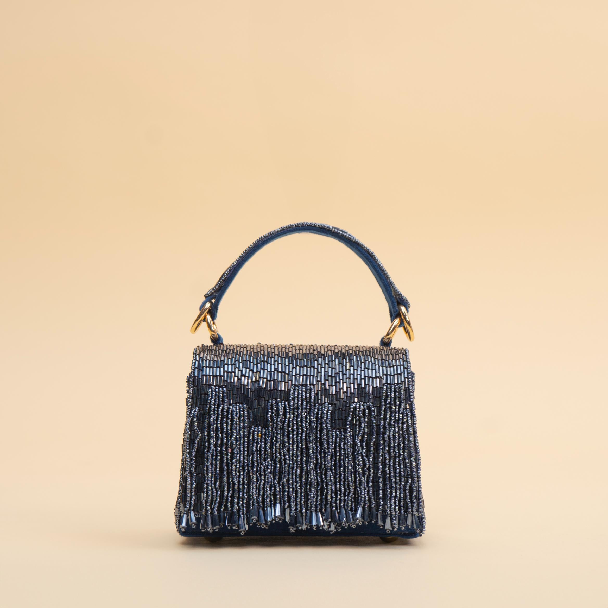 Glitz Fringe Clutch