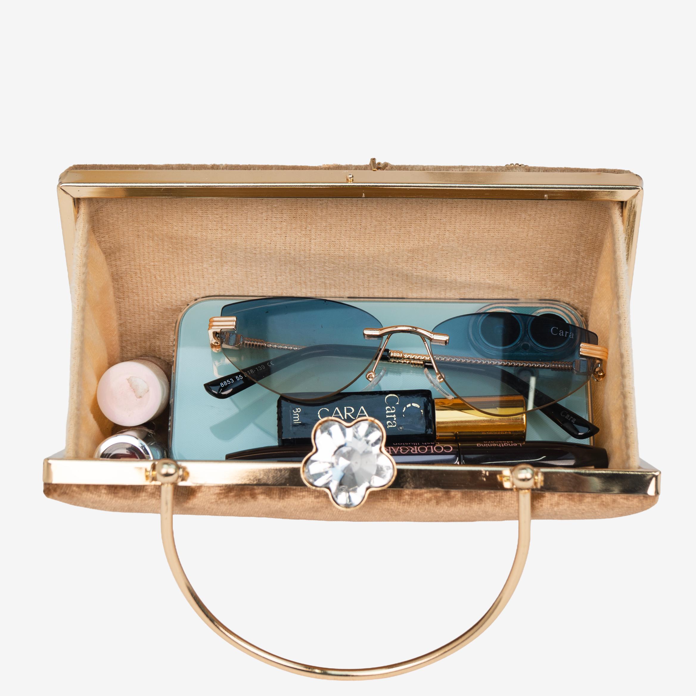 Ivory Palm Clutch