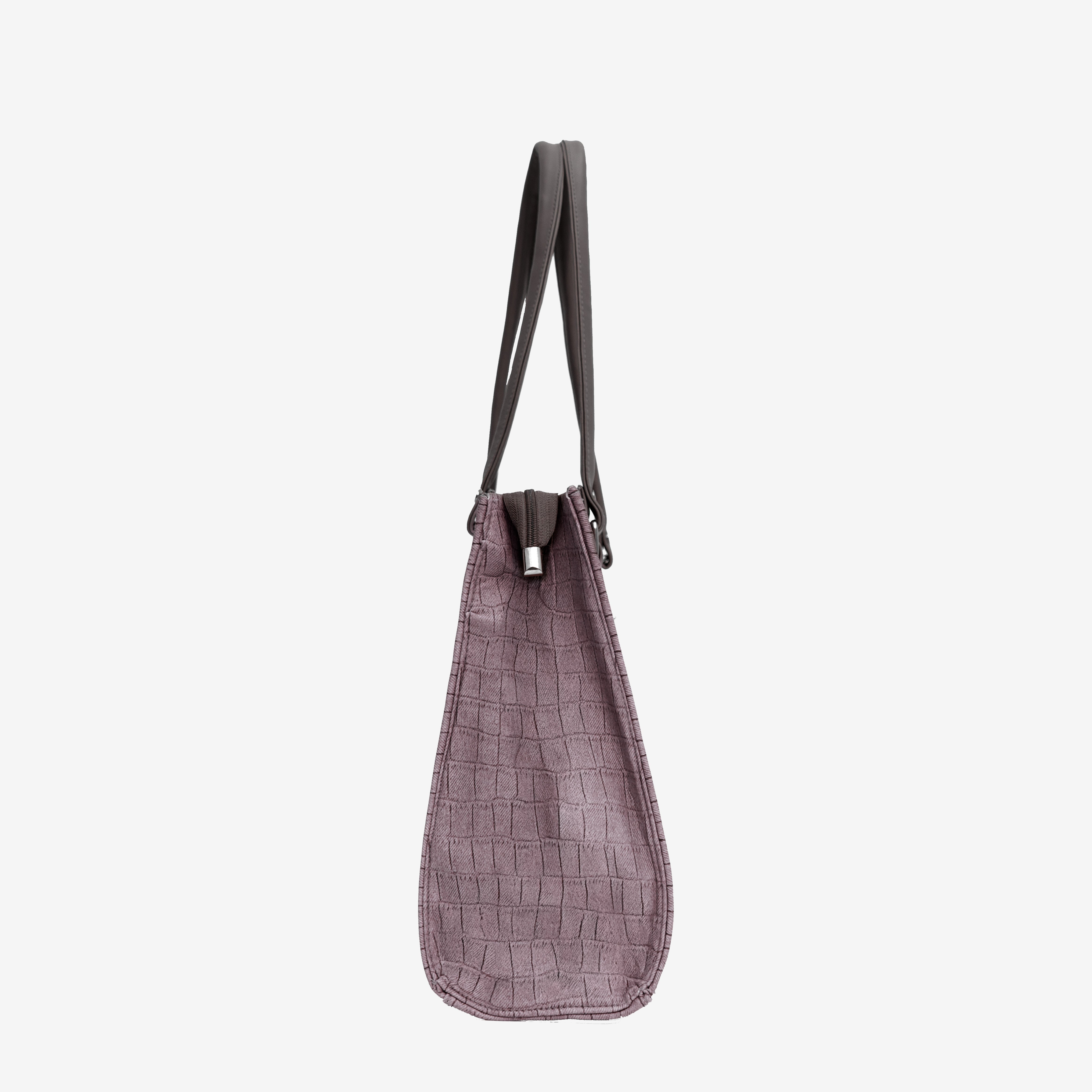 Old lavender Croc Textured Shoulder Bag  I Cara