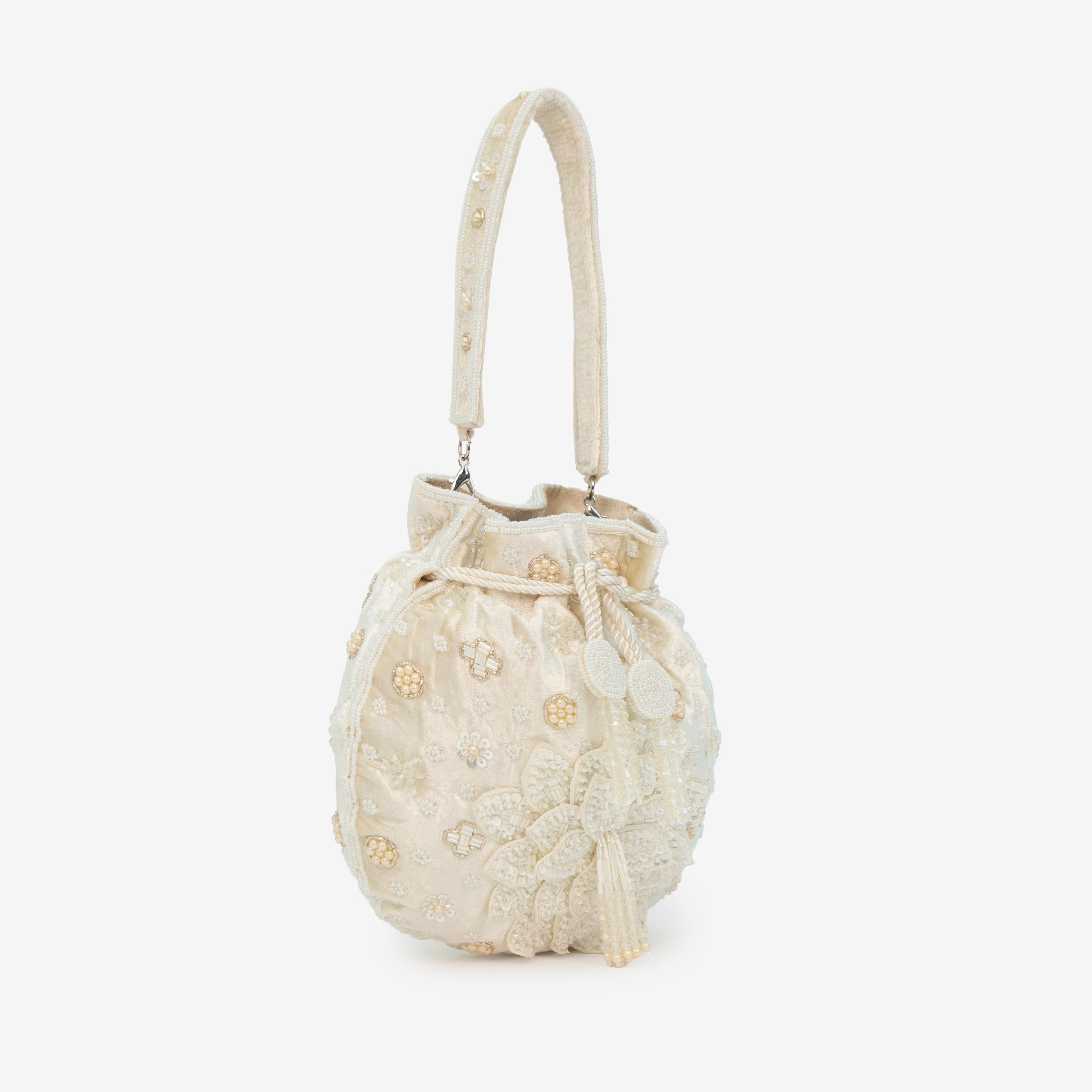 Precious Pearl Bloom Potli