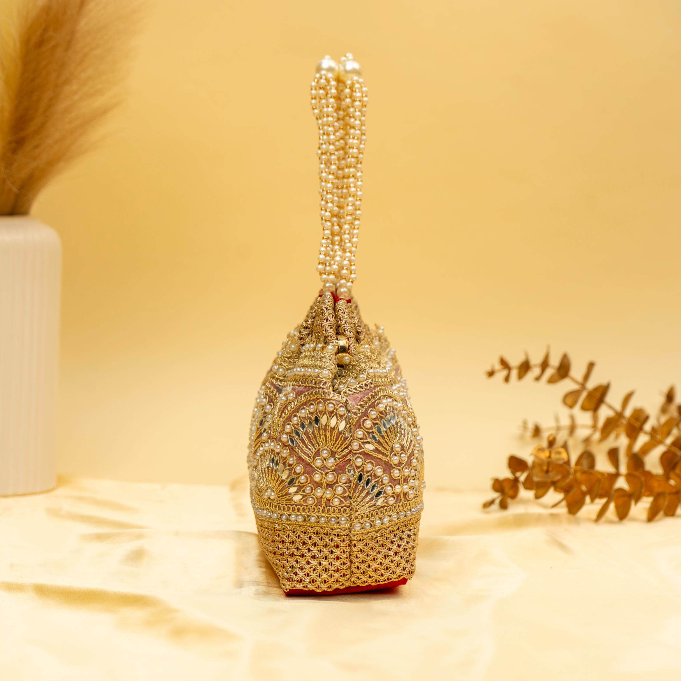 Timeless Pearlwork Potli