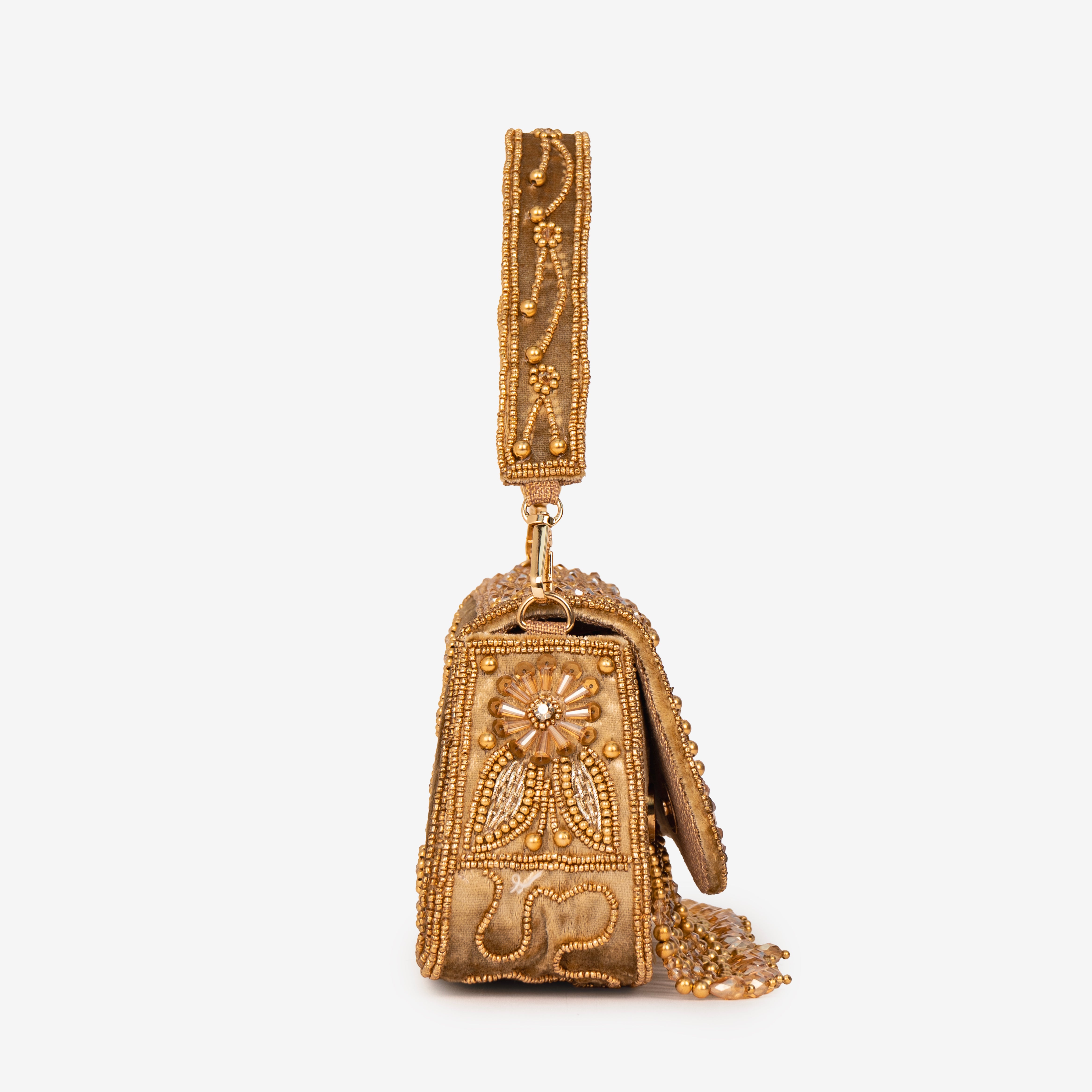 Intricate Beaded Party Shoulder Bag