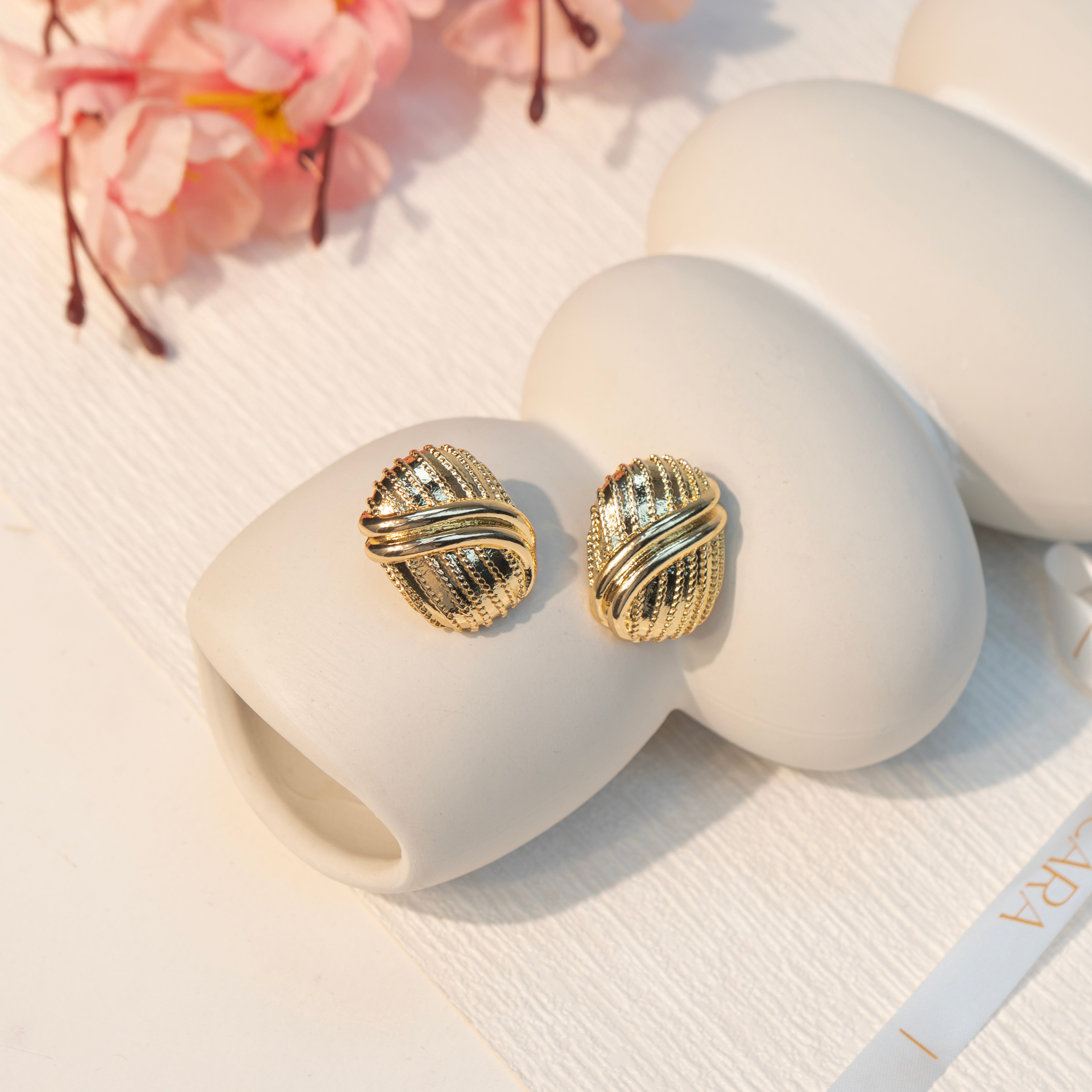 Golden Curve Earrings