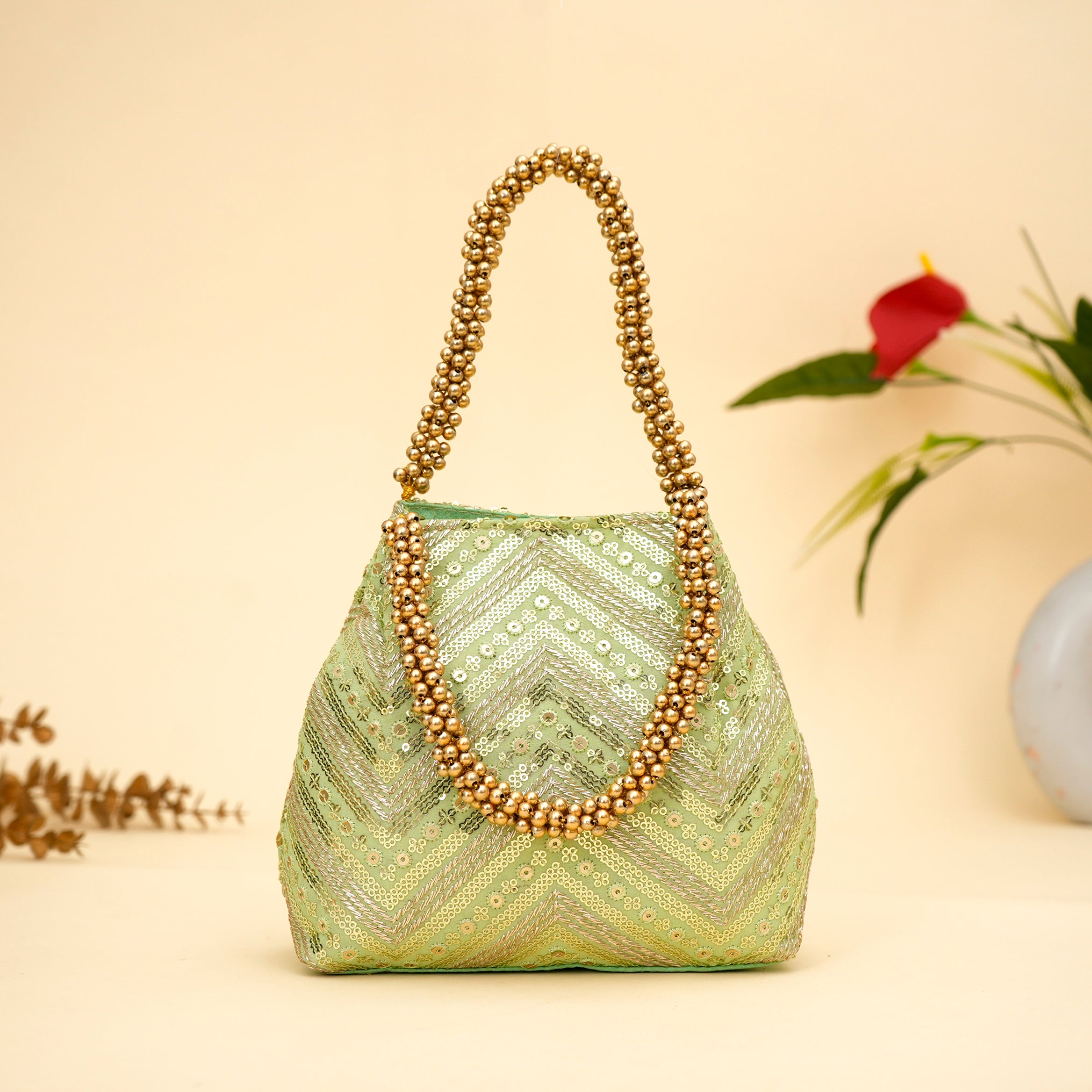 Ornate Bloom Potli