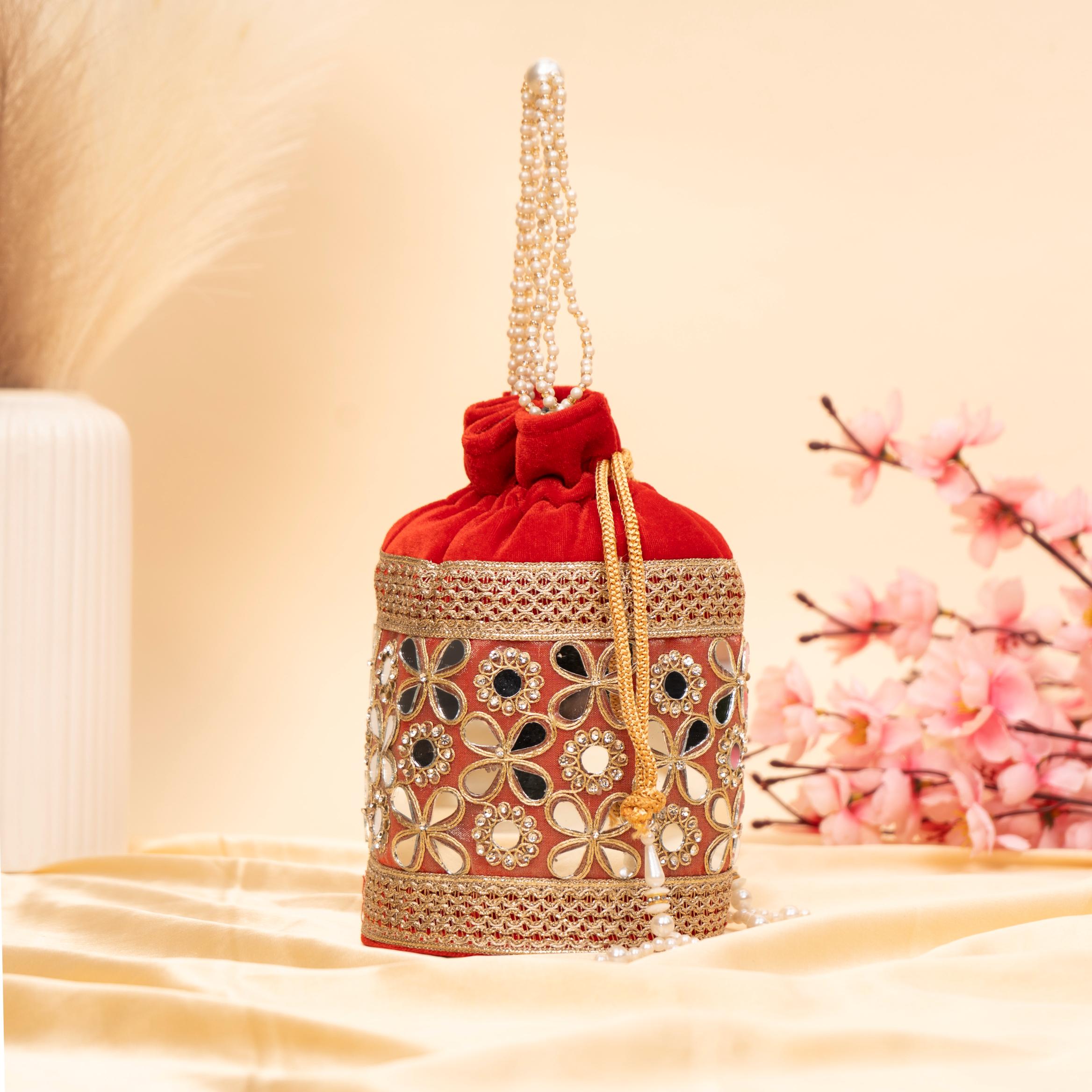 Royal Velvet Shimmer Potli