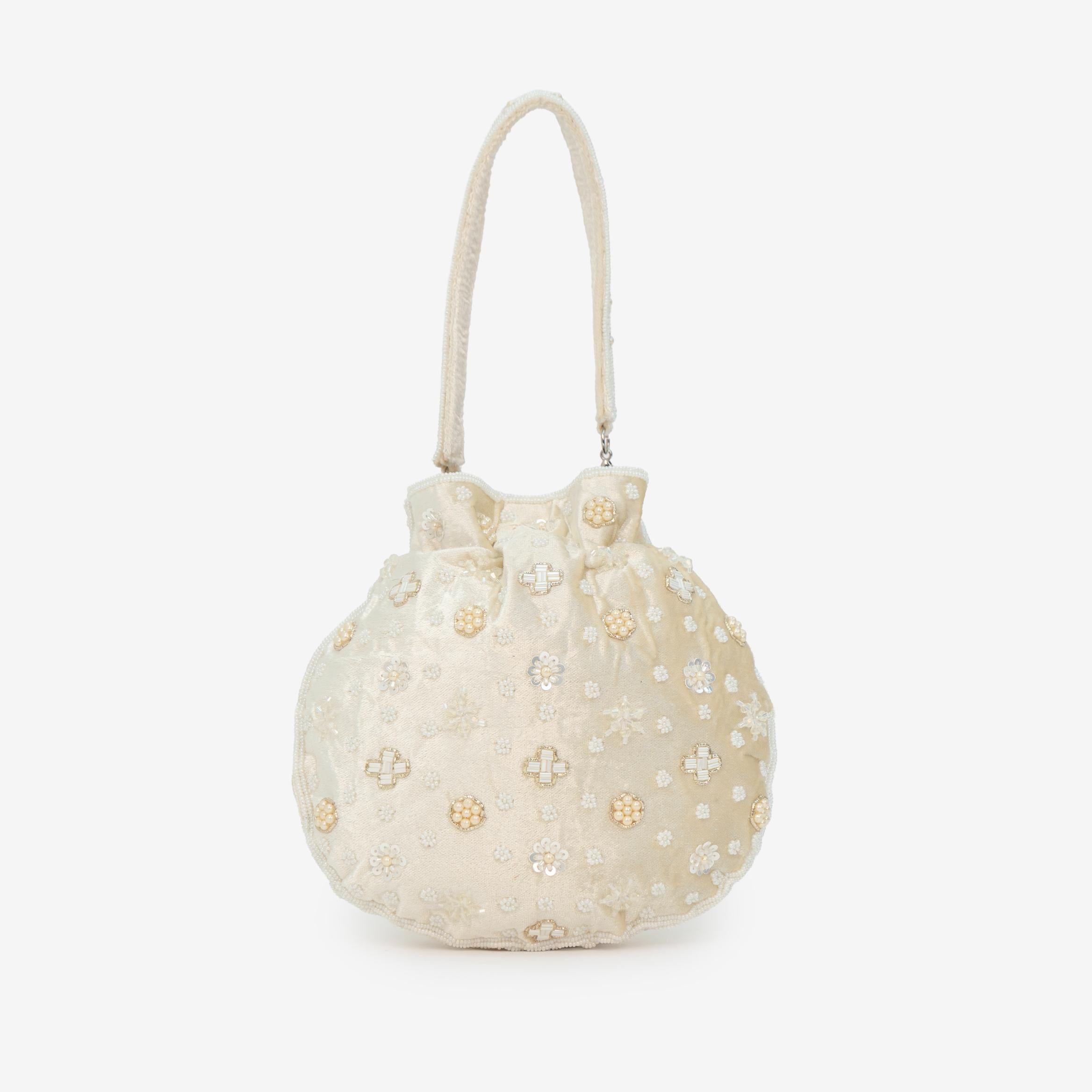 Precious Pearl Bloom Potli
