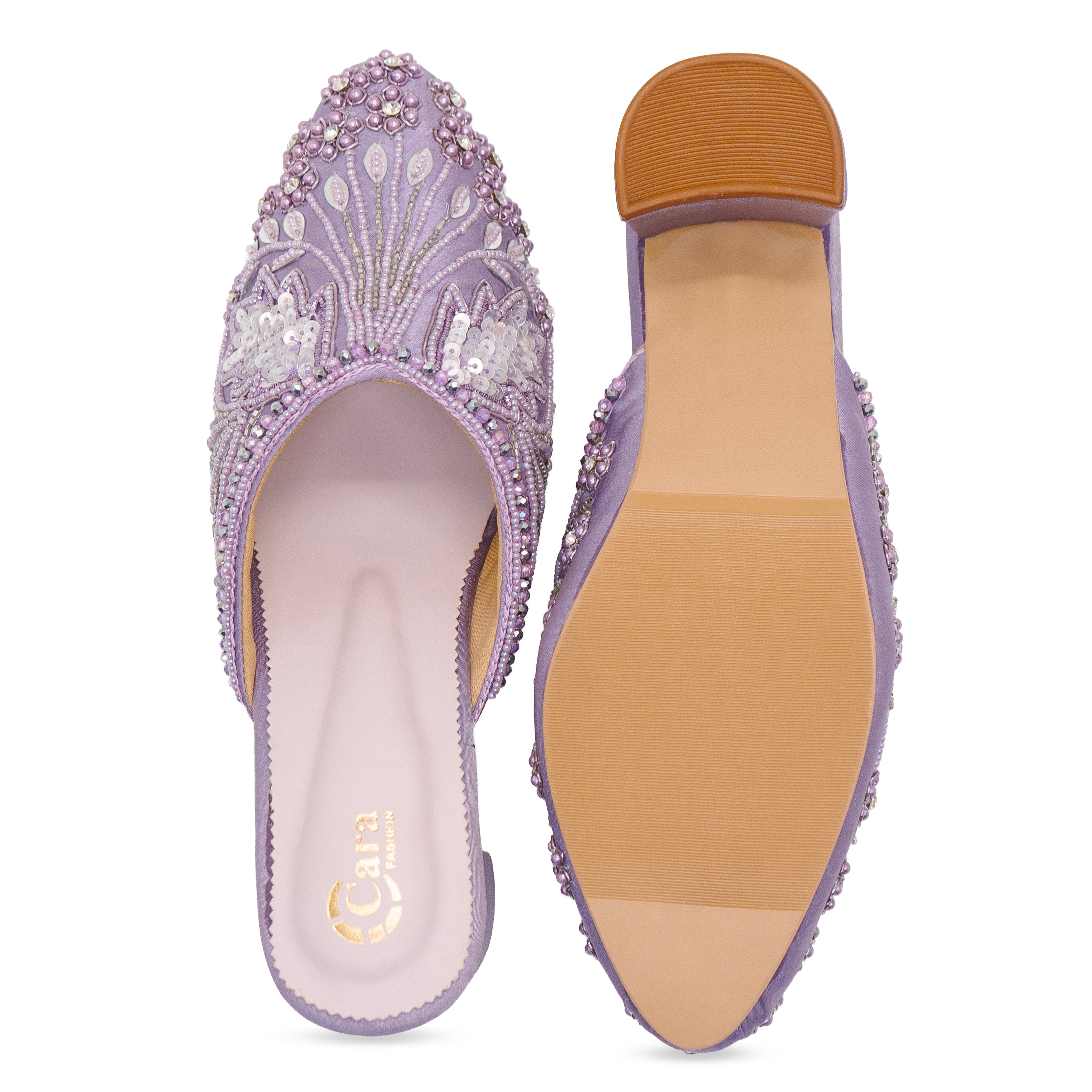 Festive Glide Beaded Heels