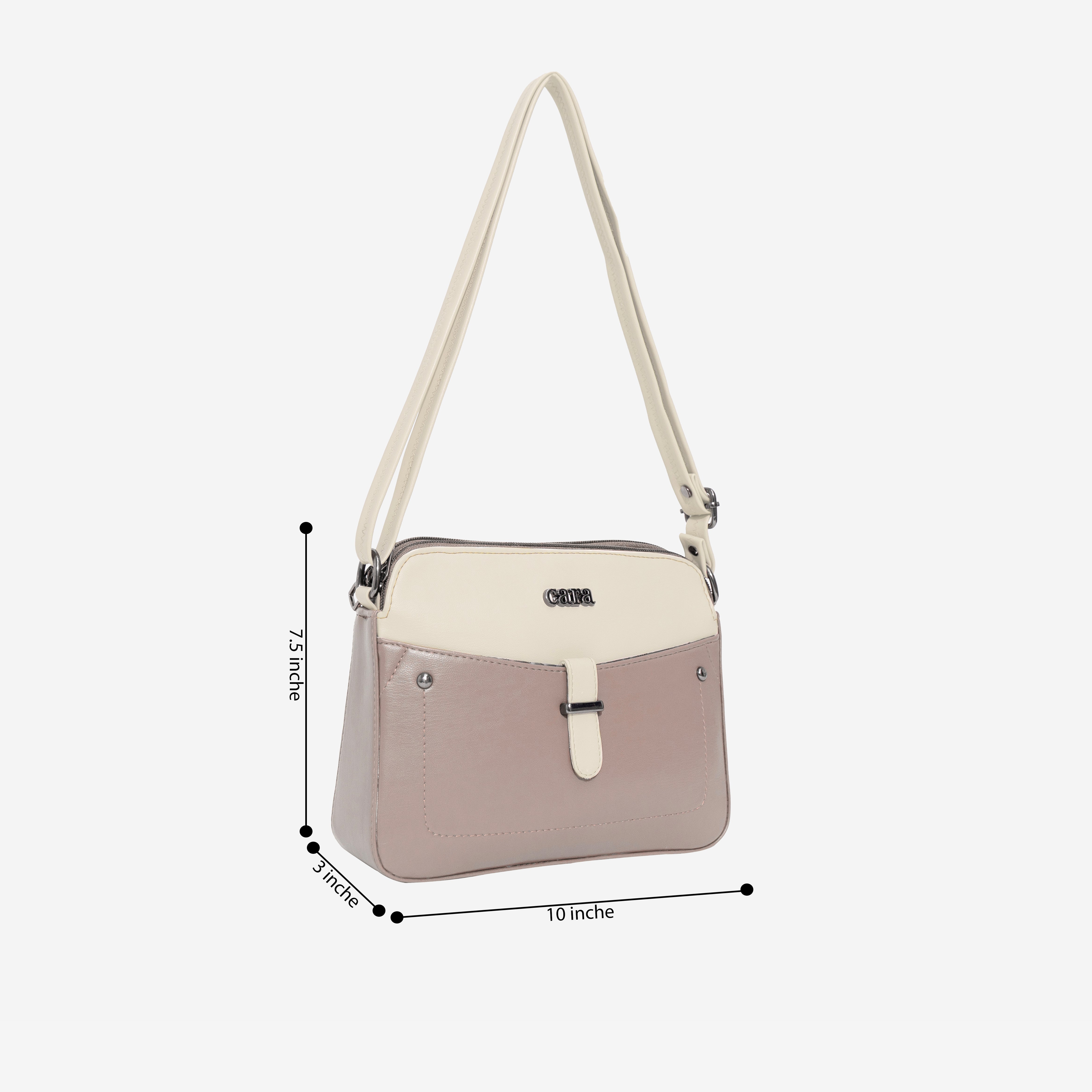 Beige Chic Crossbody Charm  I Cara