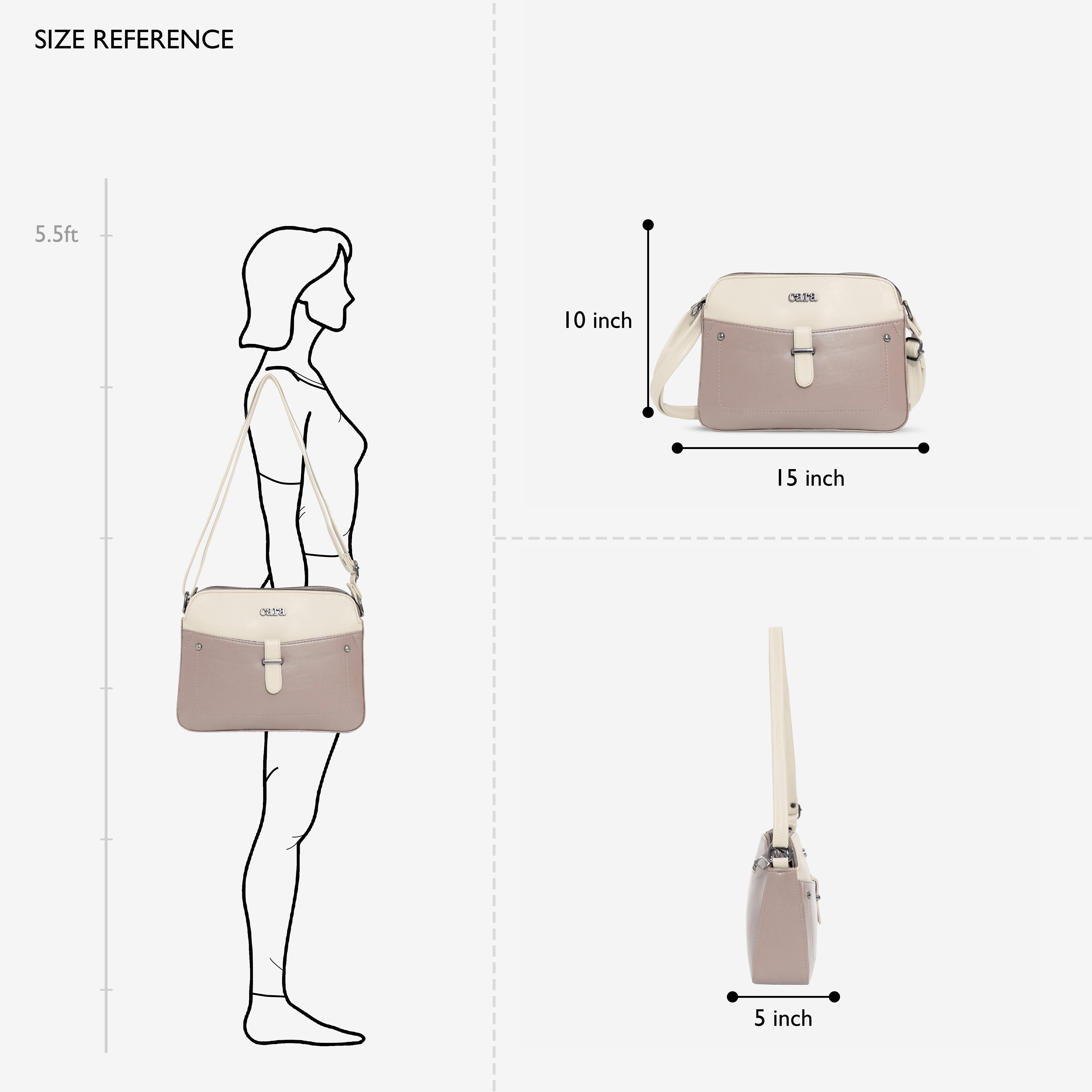 Beige Chic Crossbody Charm  I Cara