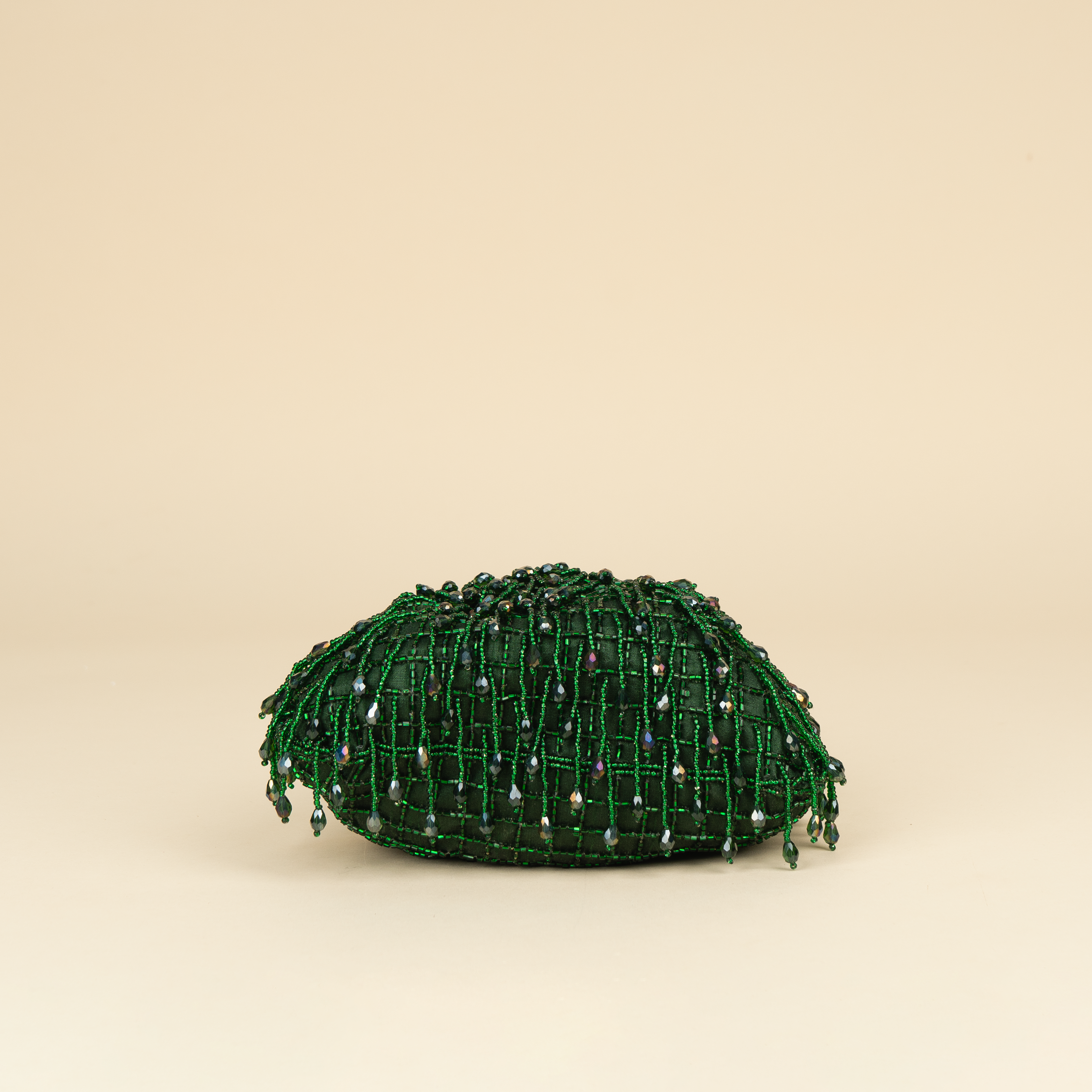 Opulent Pearl Satin Potli