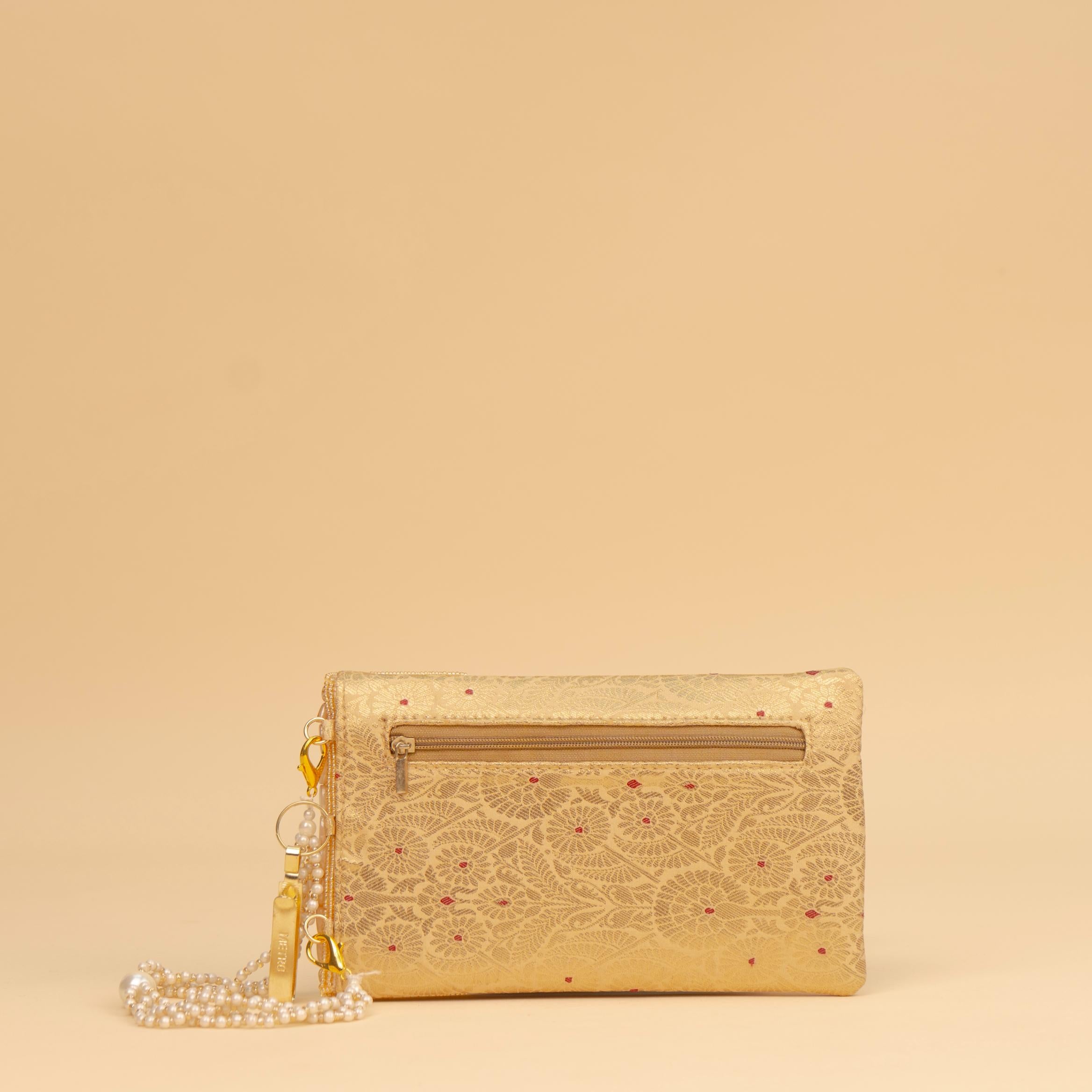 Banarasi Pearl Embellished Clutch