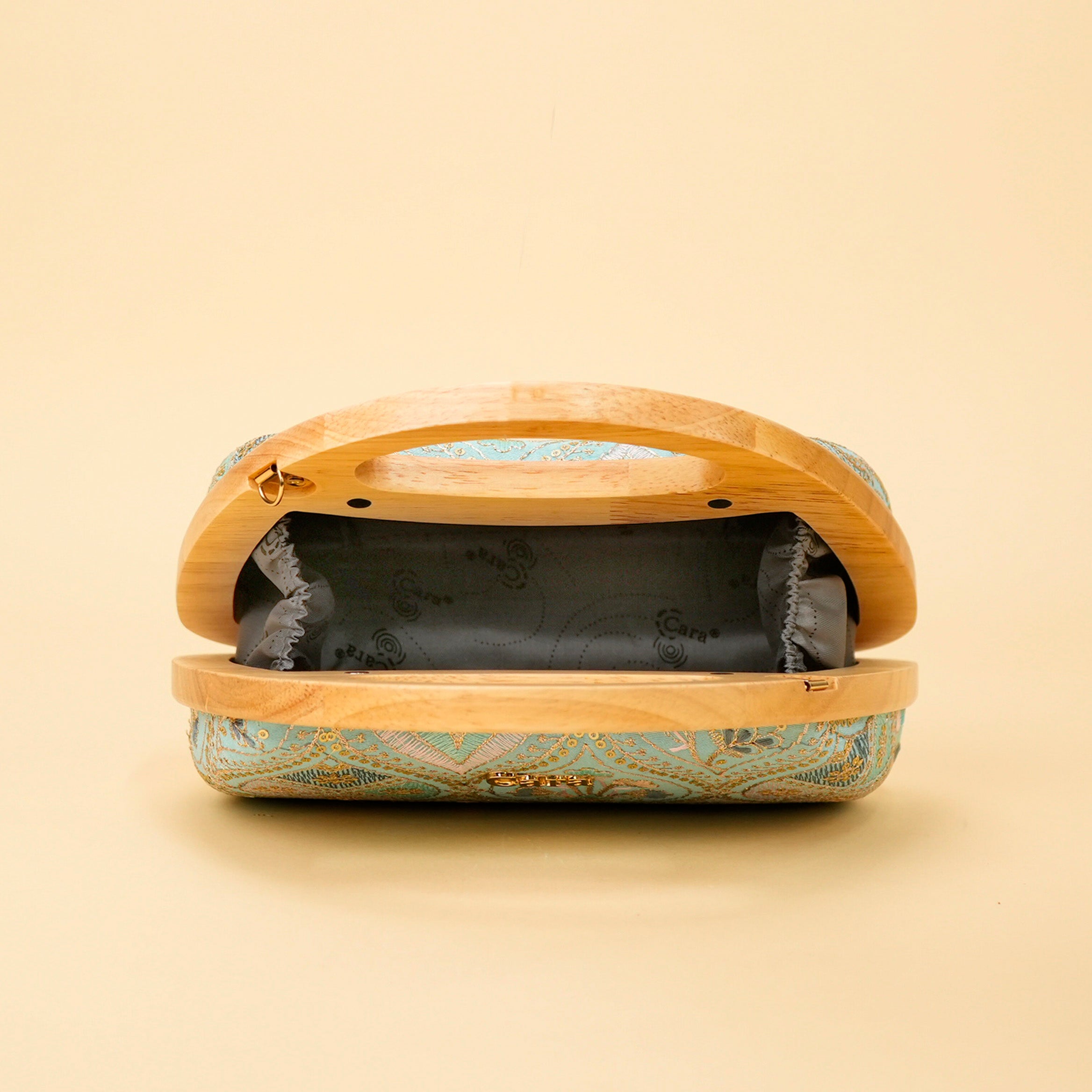 Aurelia Wood-Frame Clutch