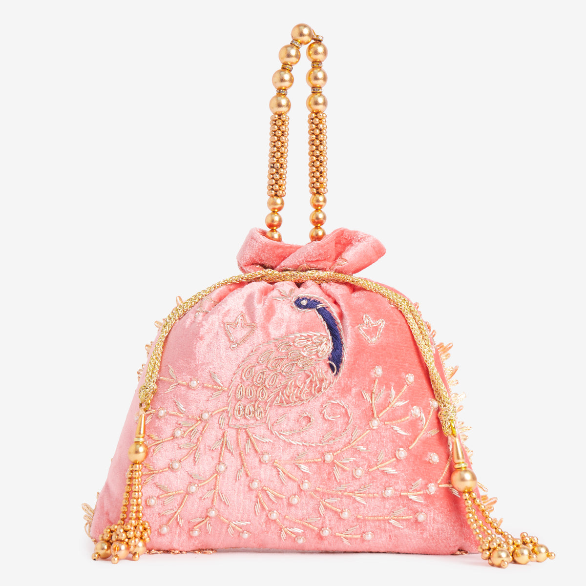 Peacock Elegance Potli