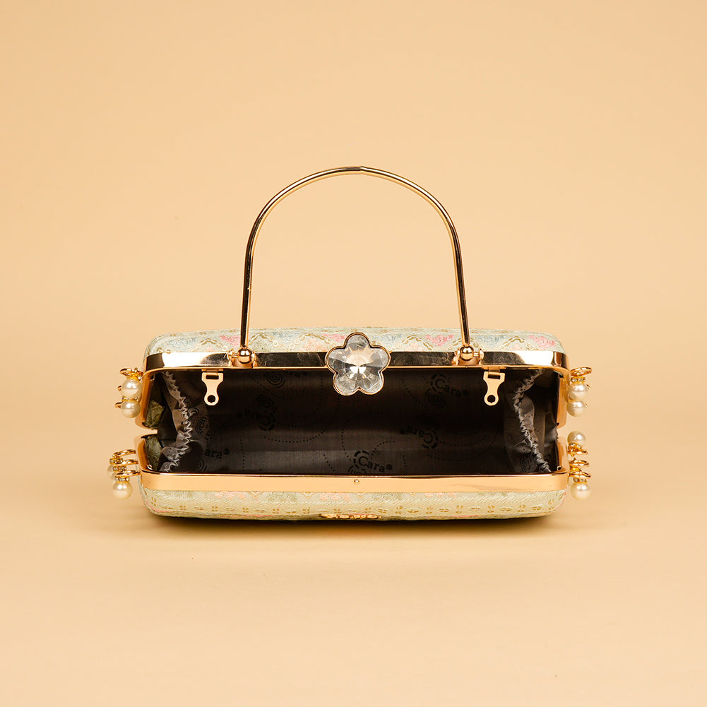 Scarlet Crown Clutch