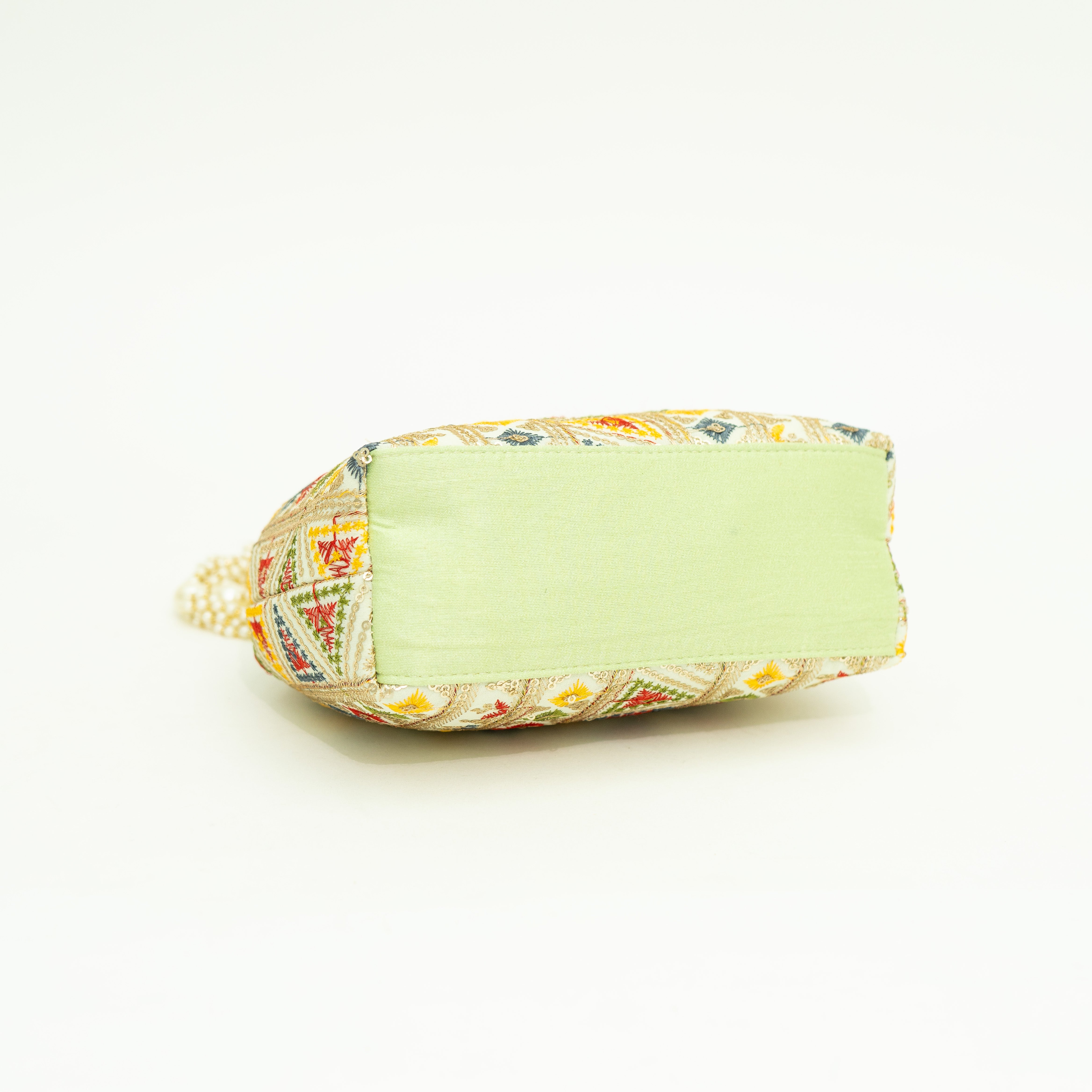 Pista green Exclusive Ethnic Handy Potli