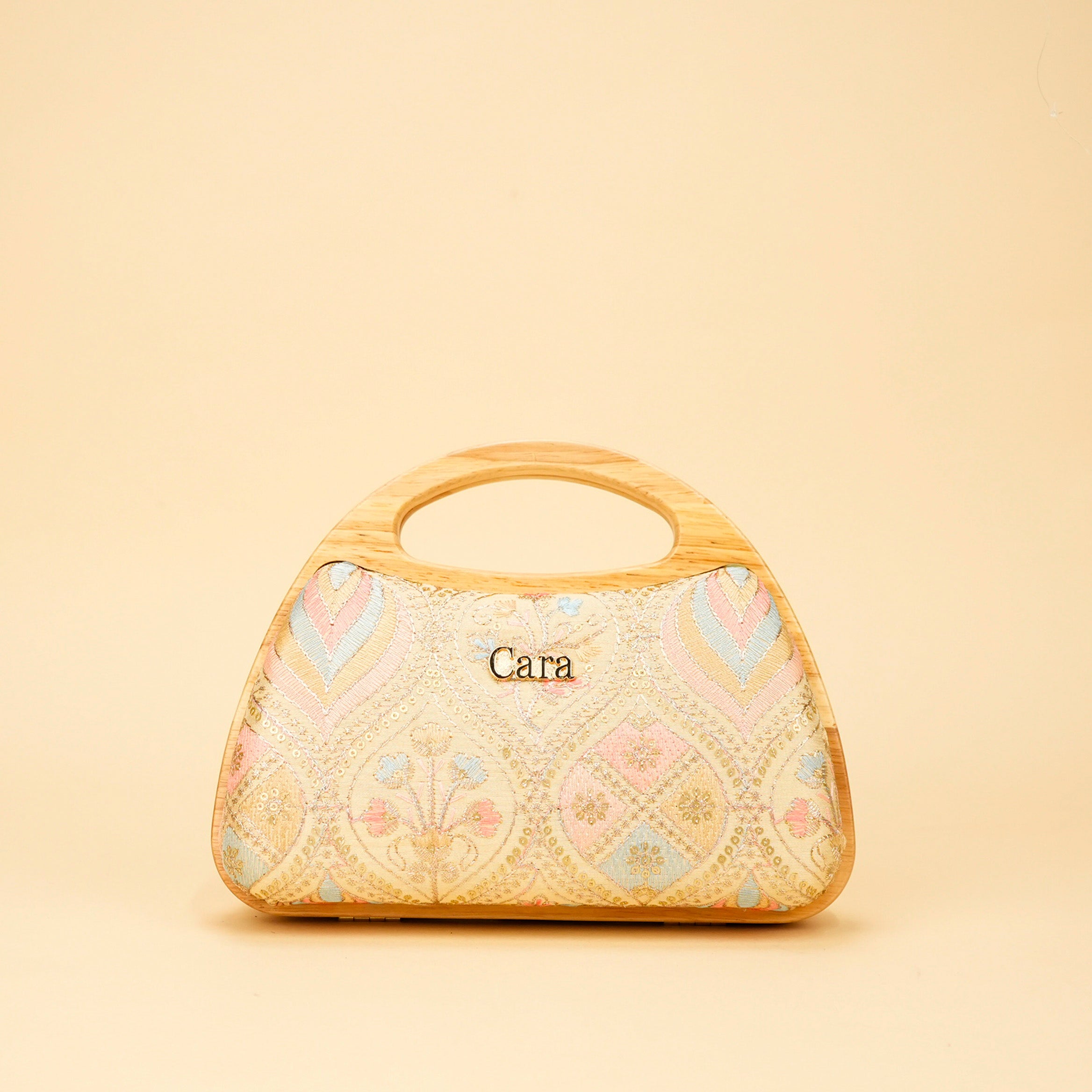 Aurelia Wood-Frame Clutch