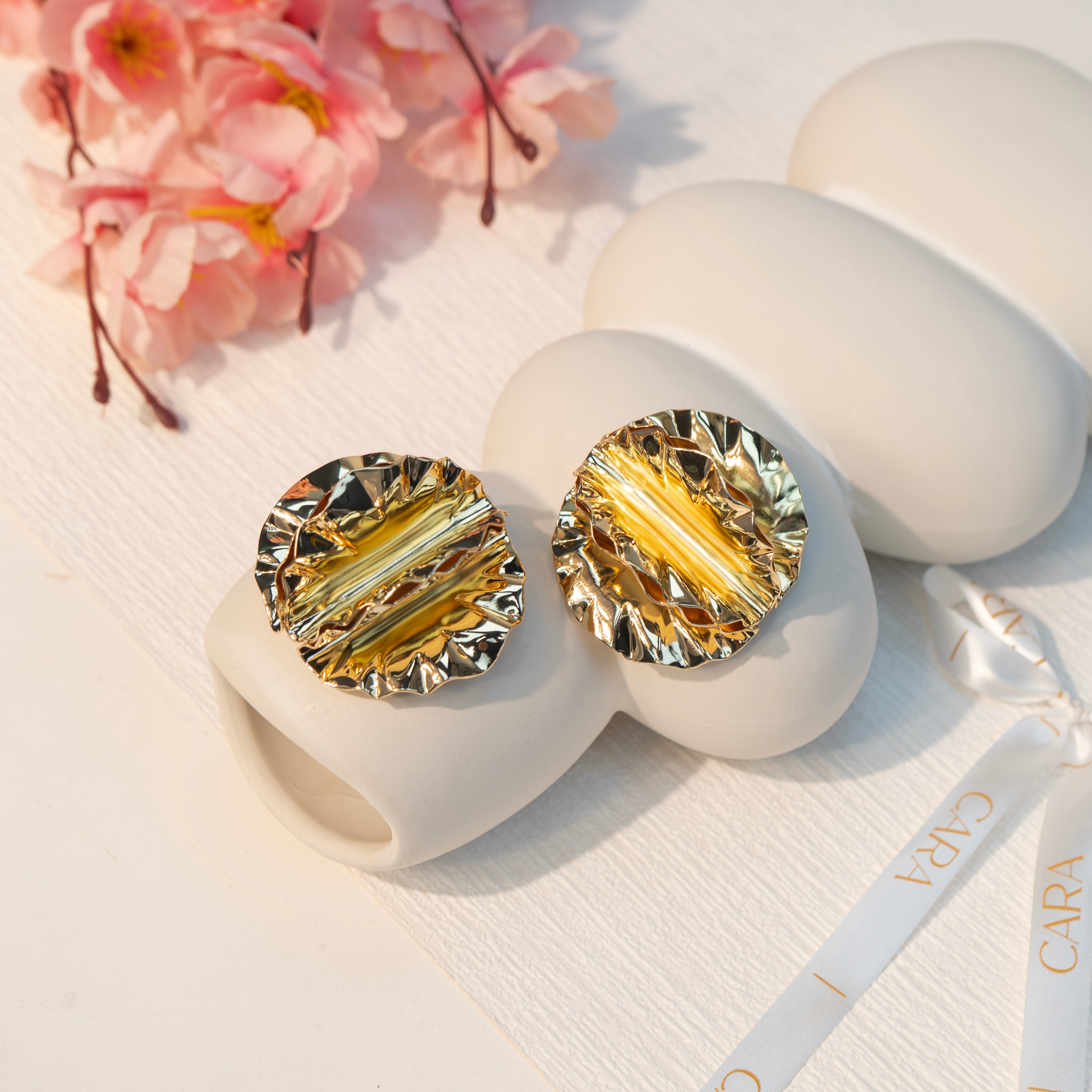 Metal Poem Earrings