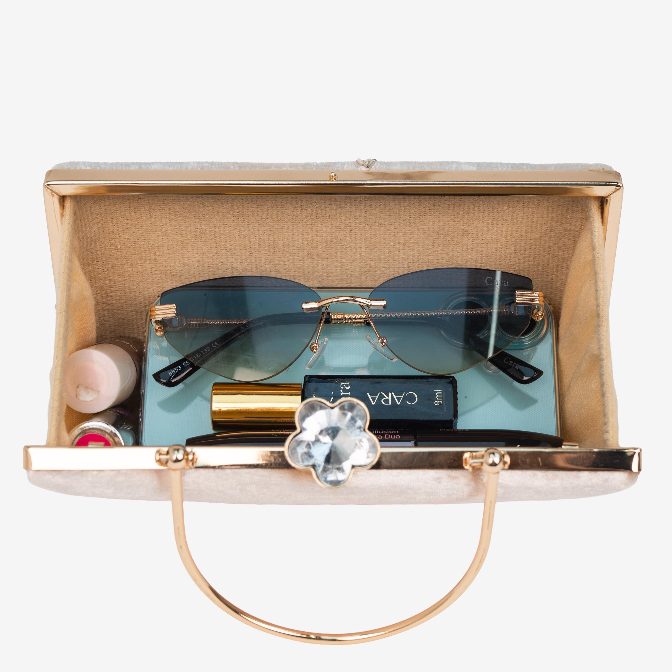 Ivory Palm Clutch