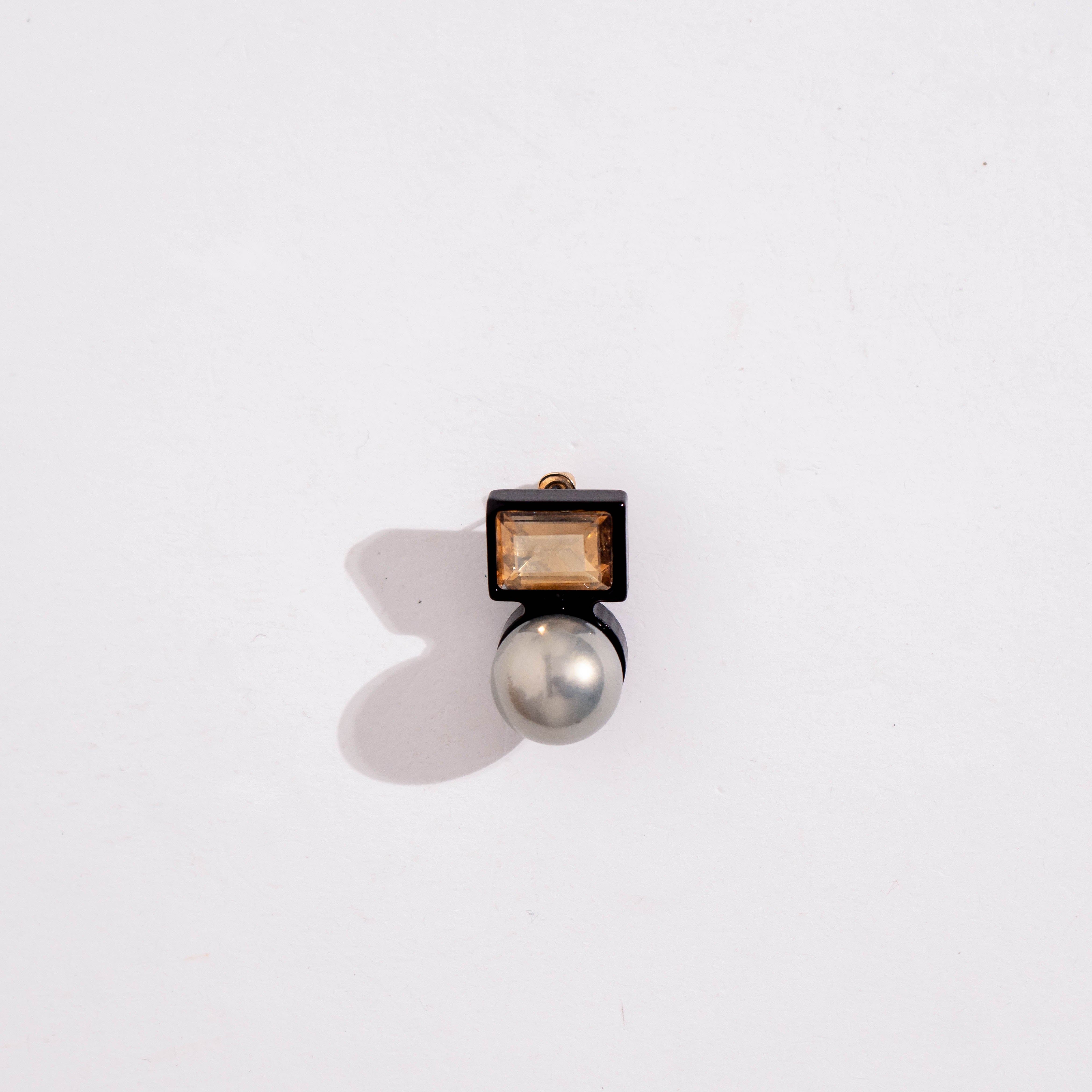 Black Pure Pearl Bliss Studs