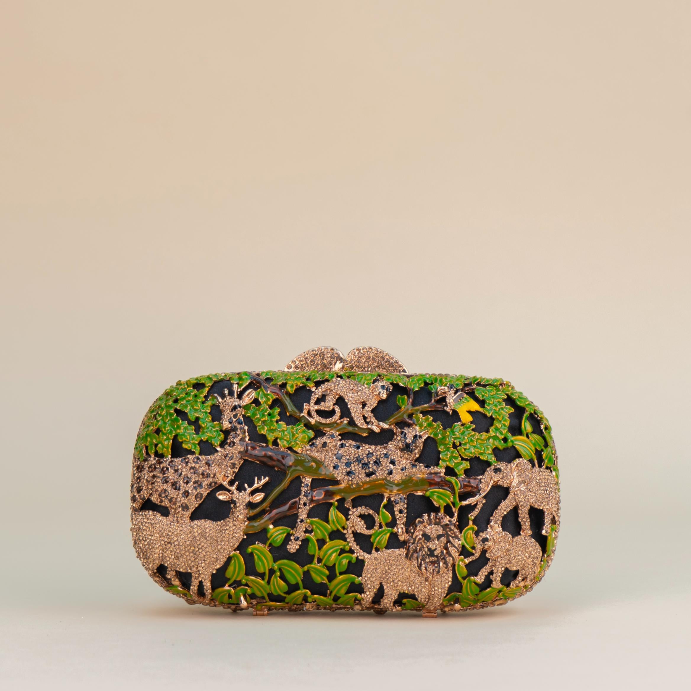 Crystal Safari Clutch