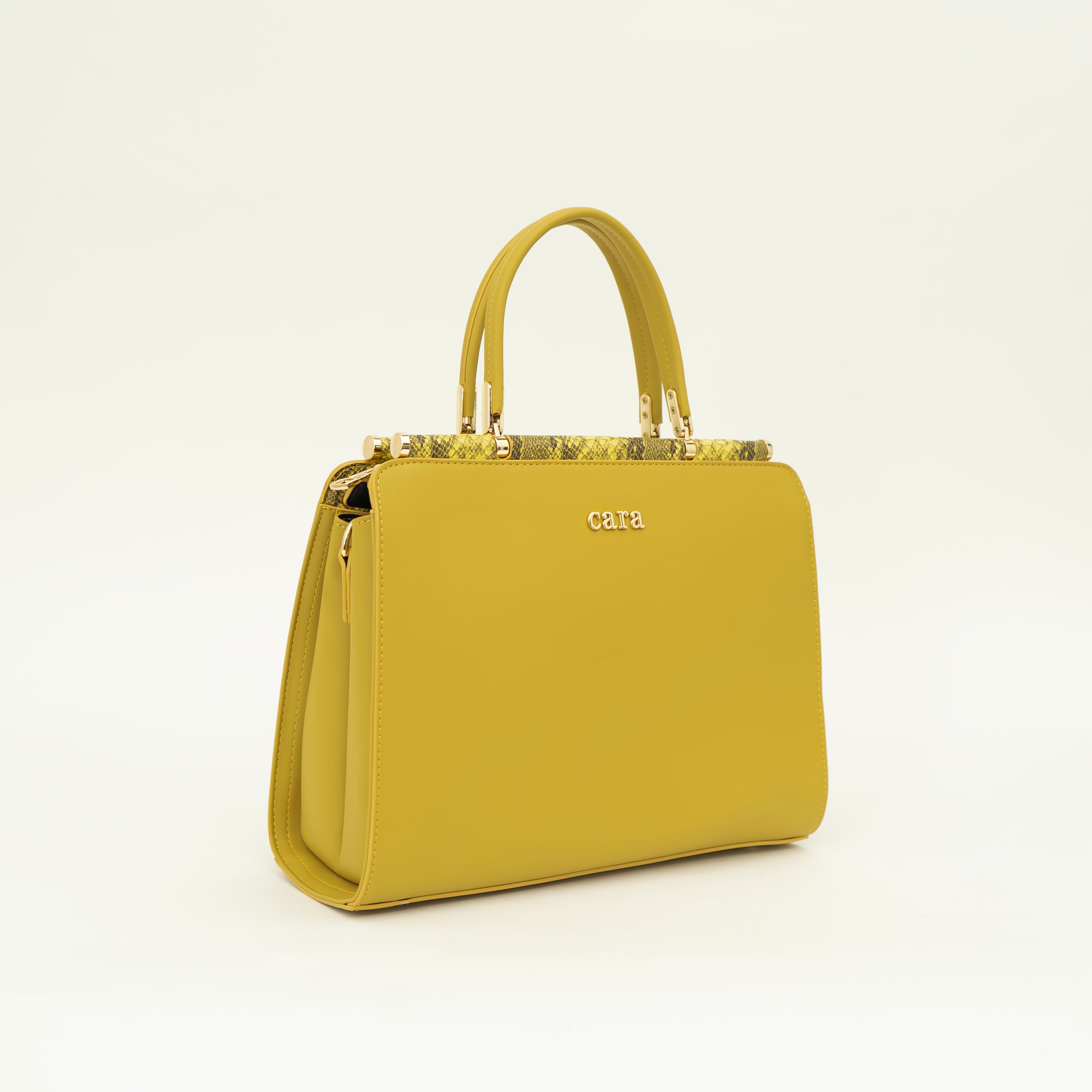 Impressive Mustard Yellow Handbag I CARA