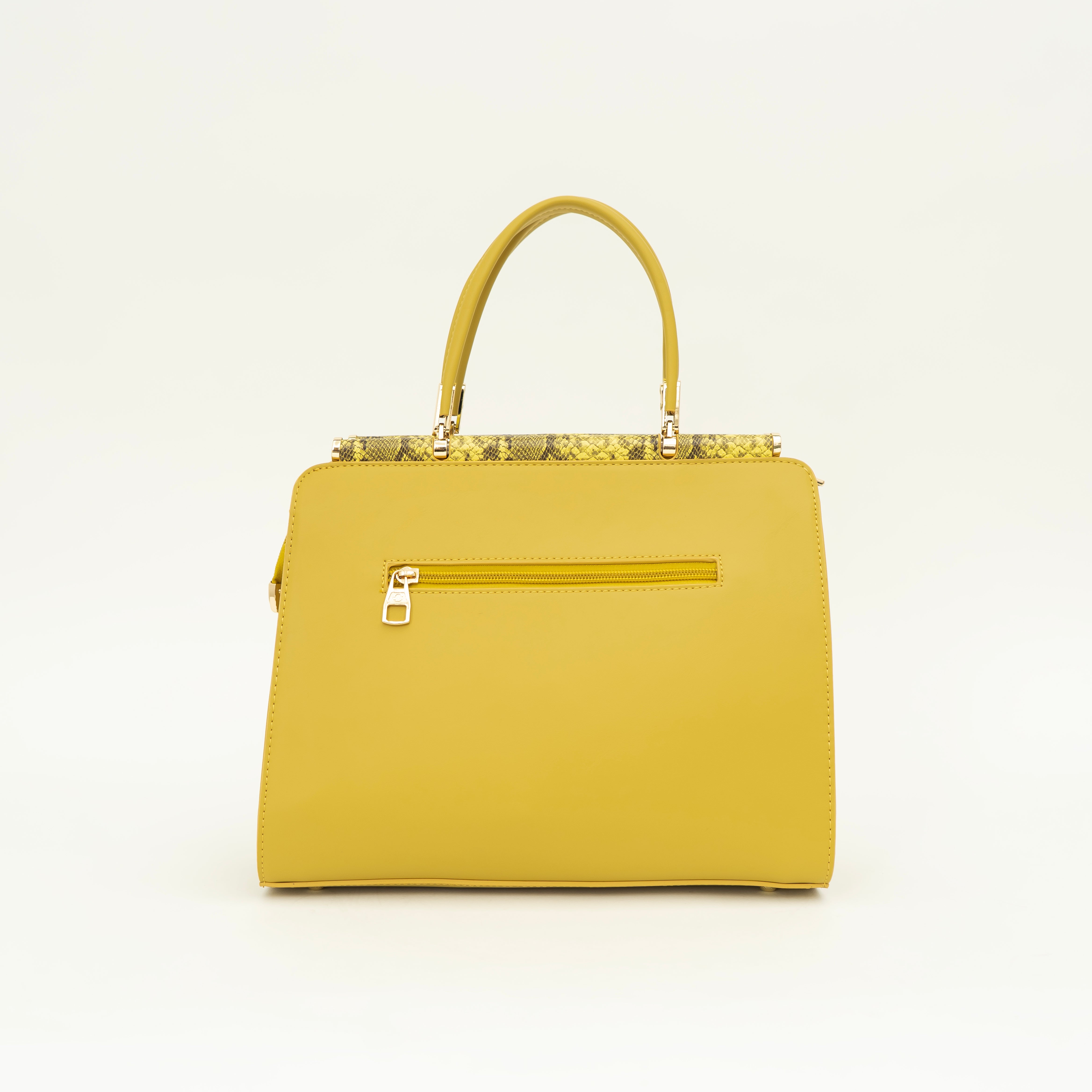 Impressive Mustard Yellow Handbag I CARA