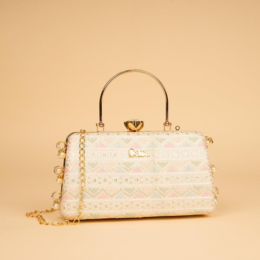 Scarlet Crown Clutch