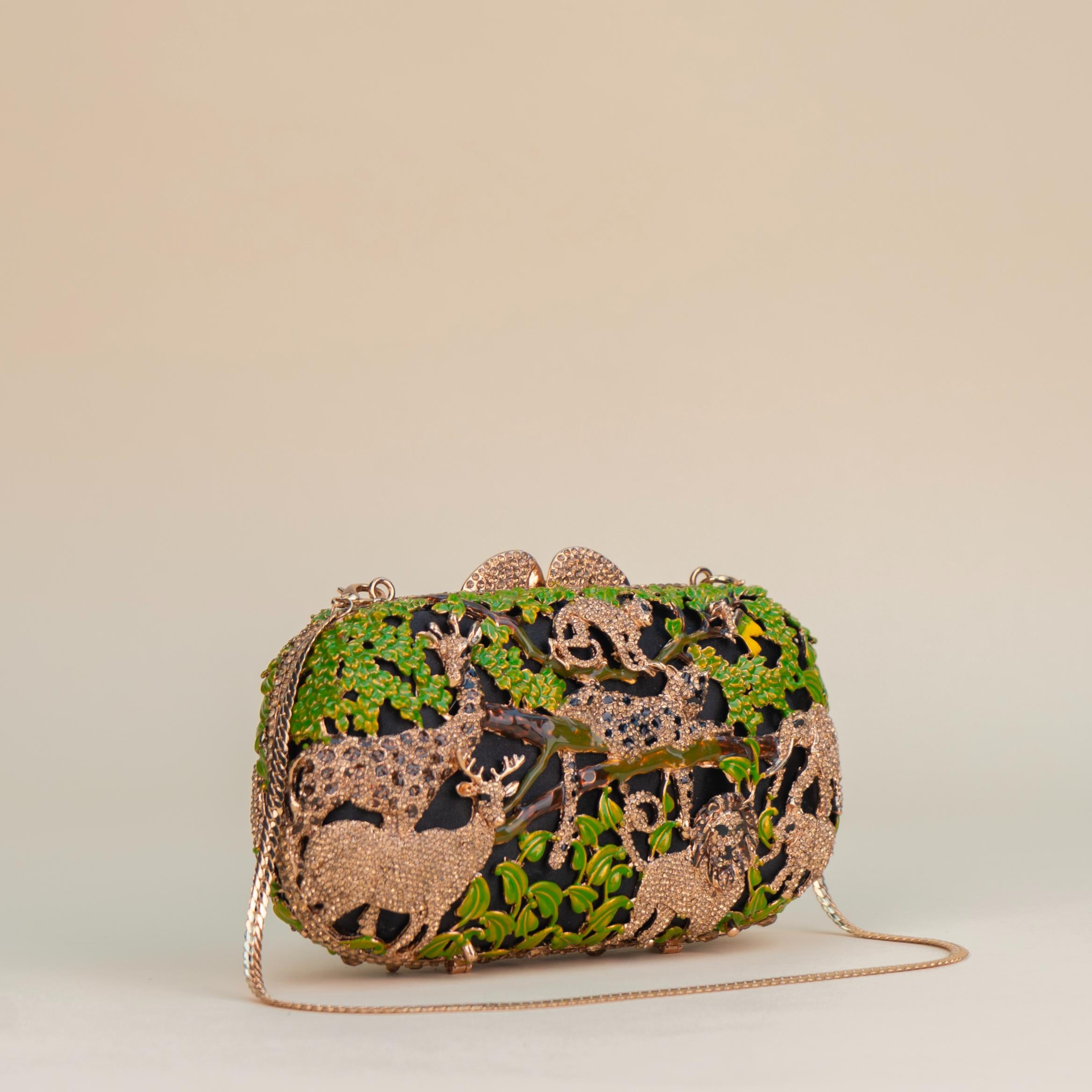 Crystal Safari Clutch