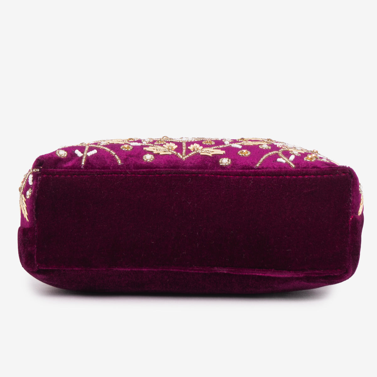 Bridal Pearlstone Velvet Potli