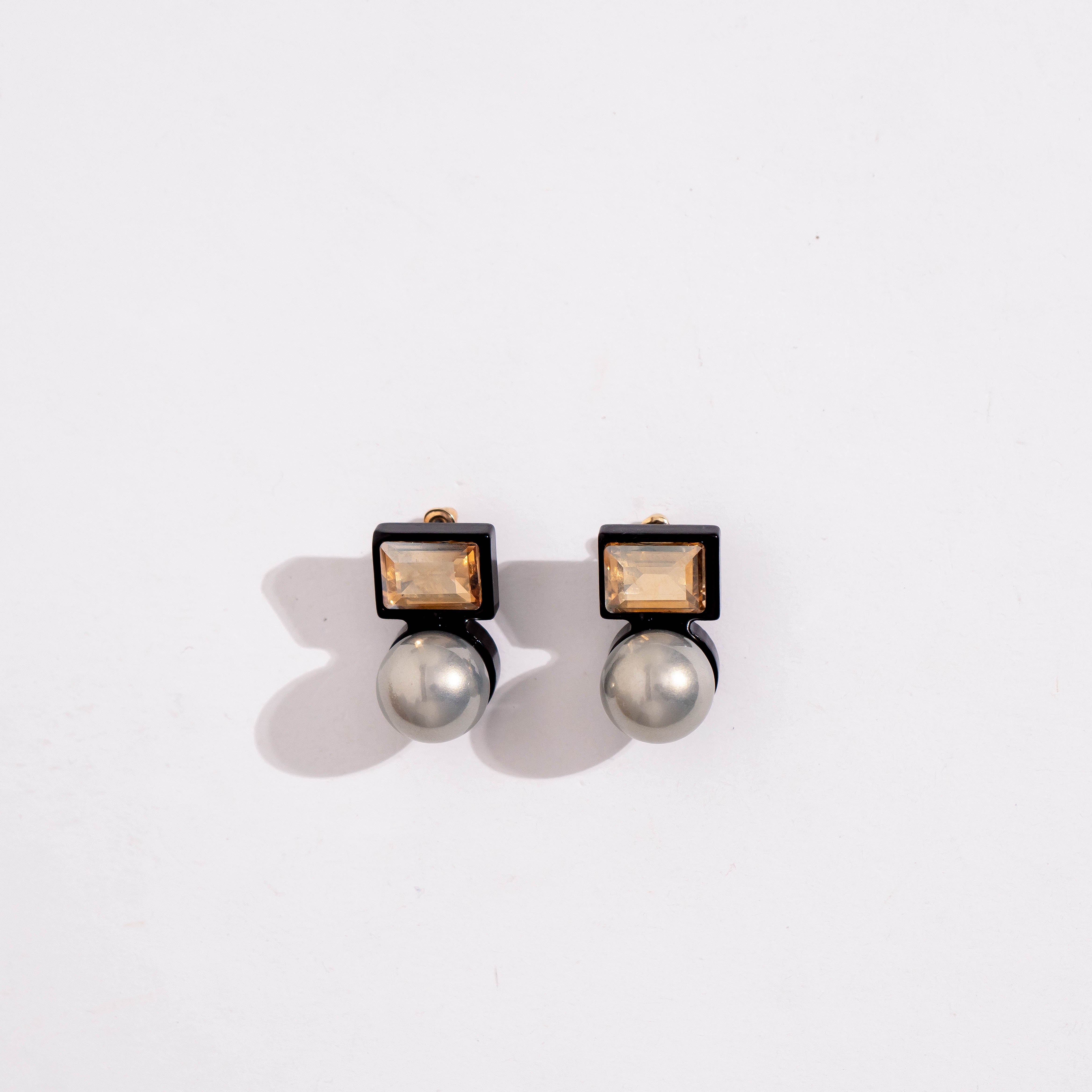 Black Pure Pearl Bliss Studs