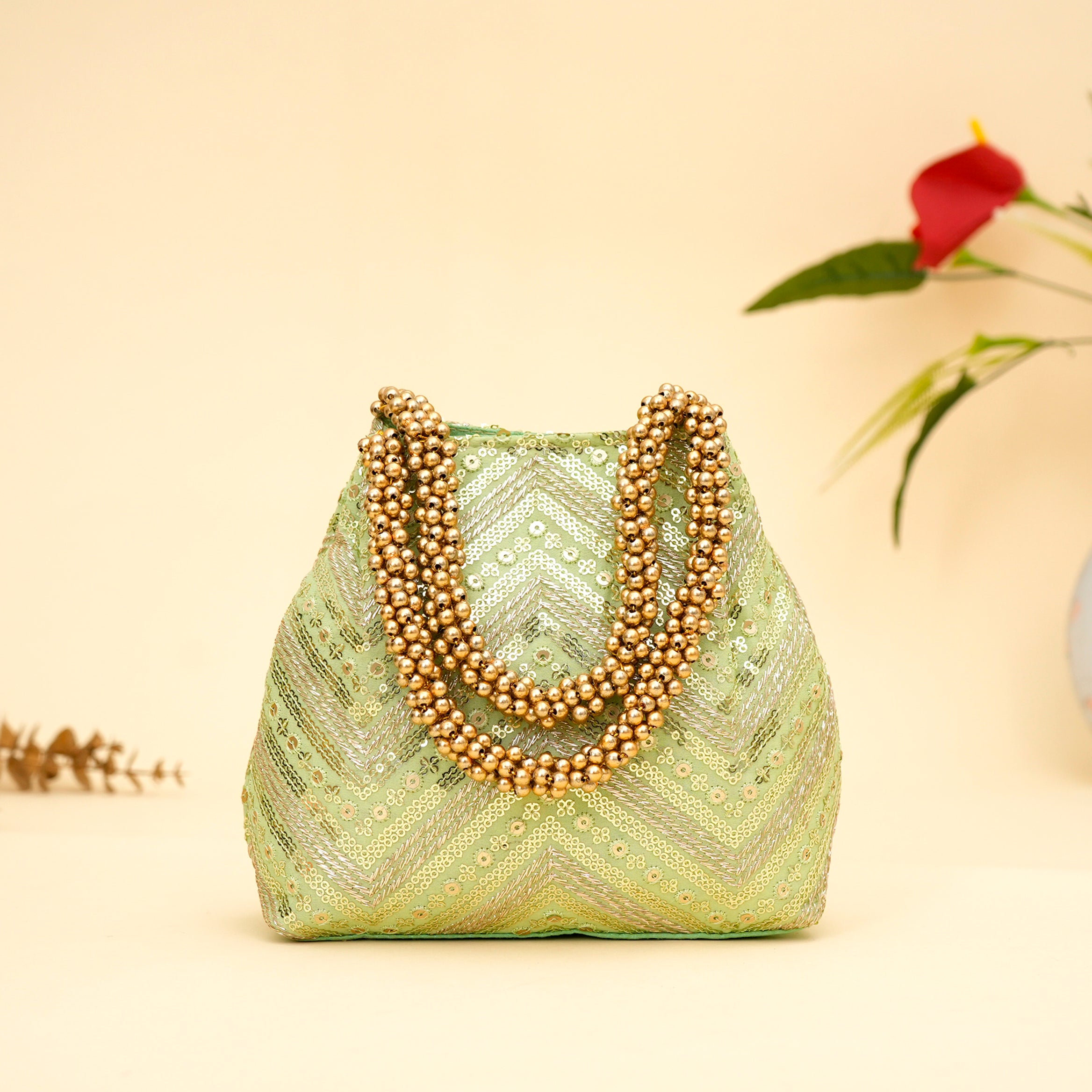 Ornate Bloom Potli
