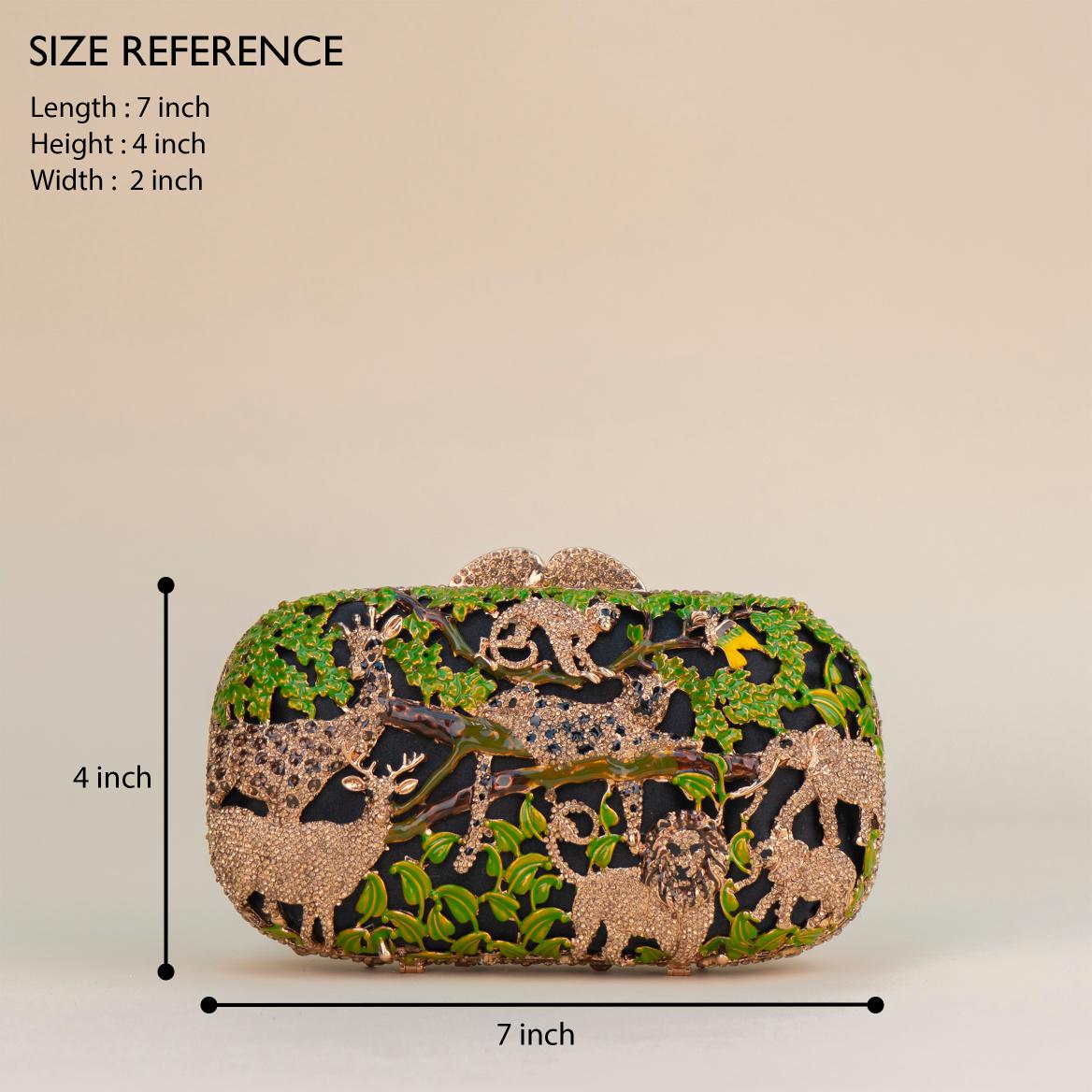 Crystal Safari Clutch