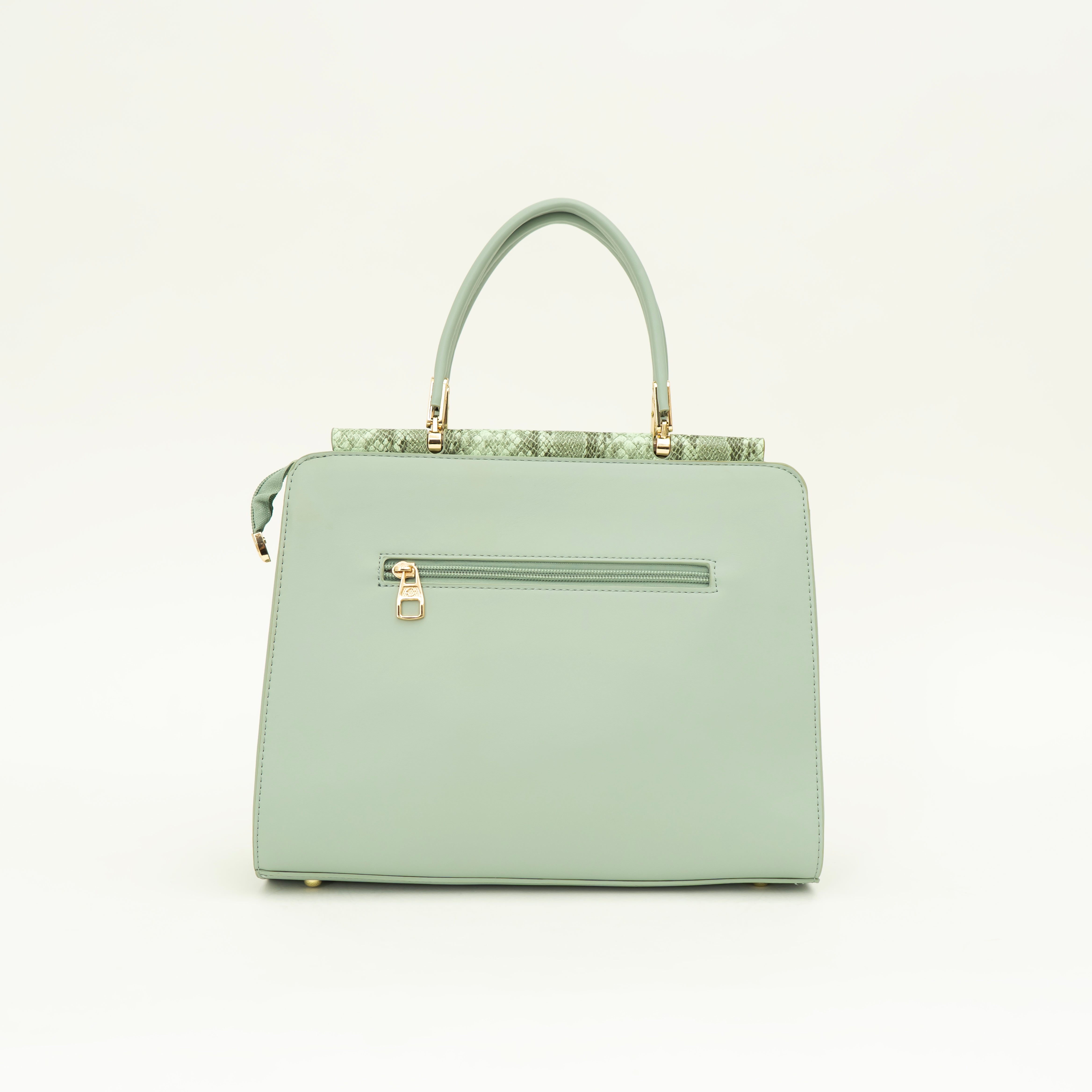 Impressive Green Handbag i cara