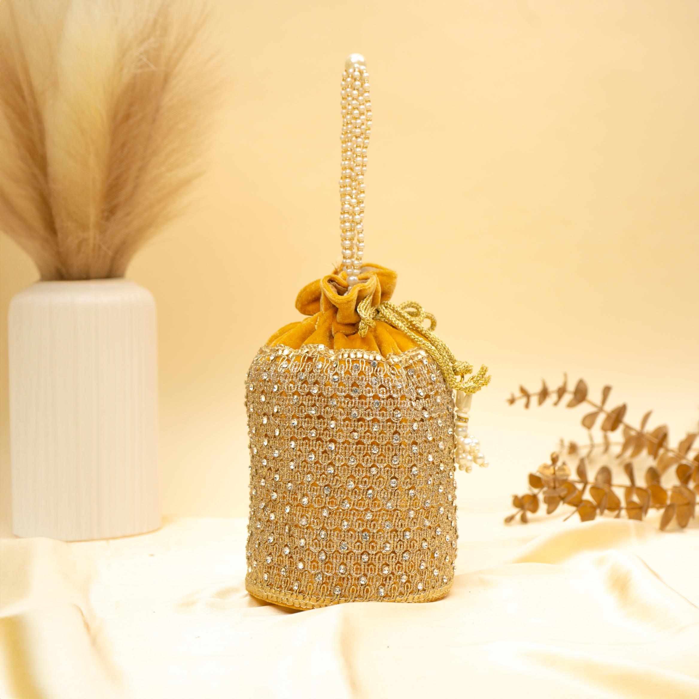 Regal Stone & Bead Potli