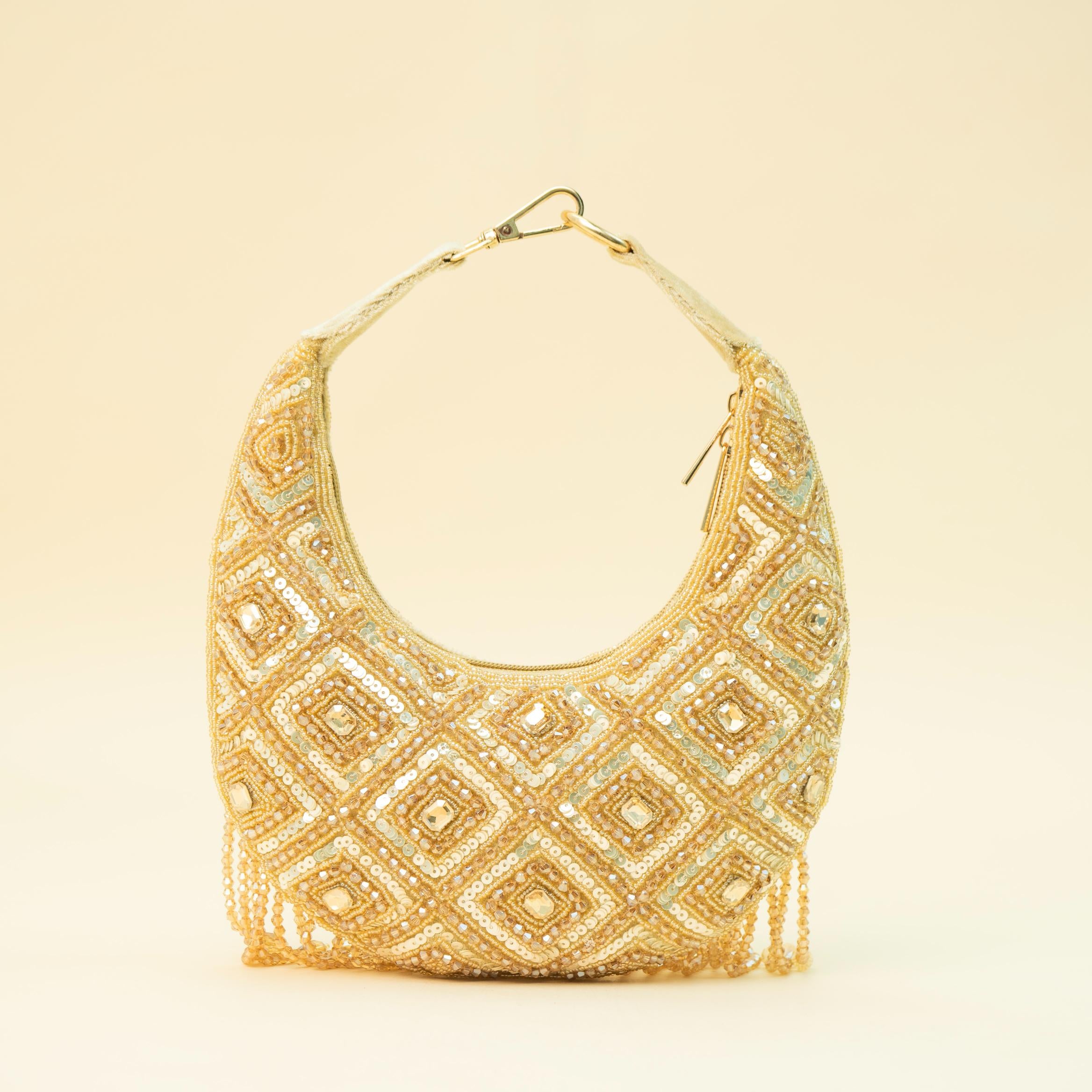 Ivory Pearl Shimmer Clutch