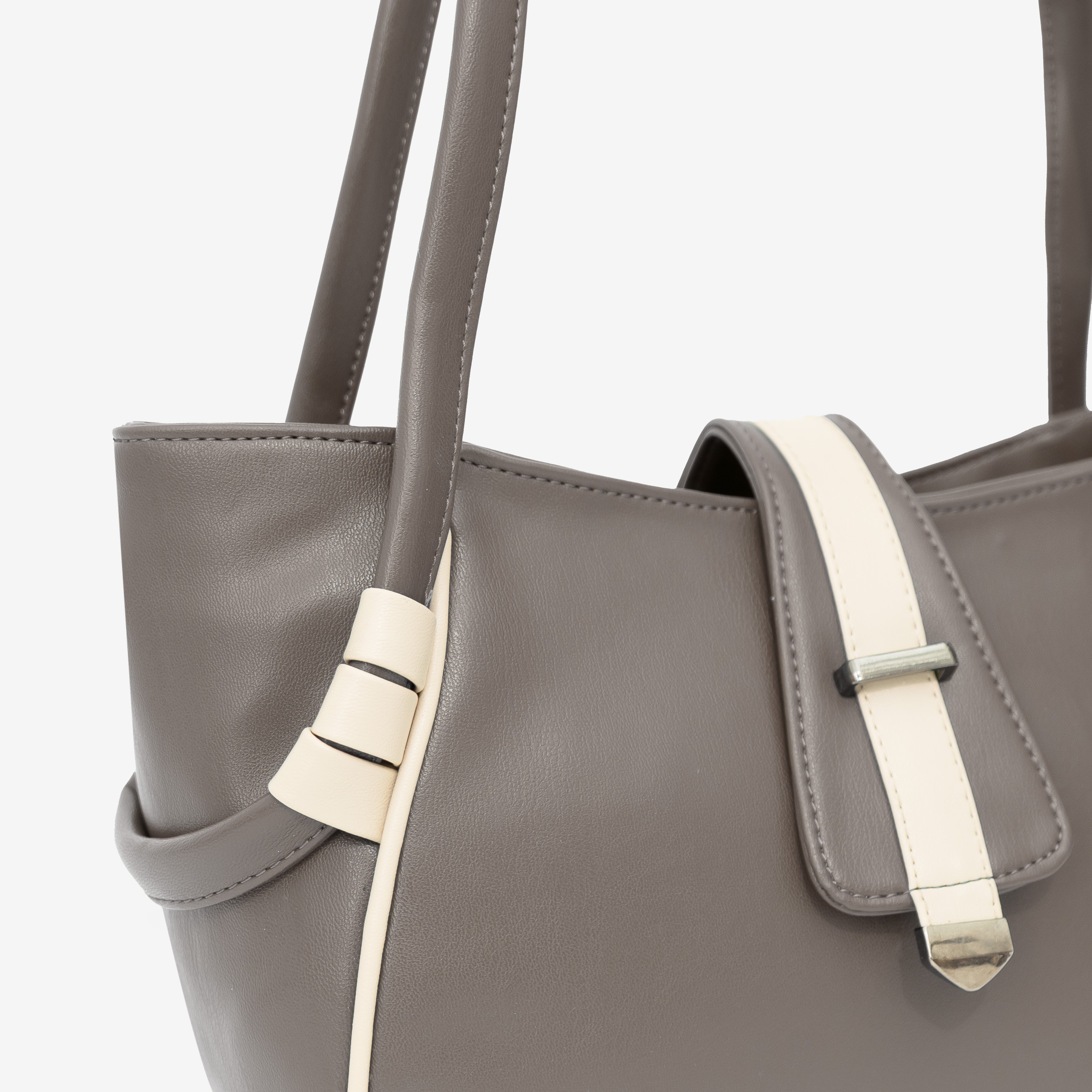 Mink Grey Boldly Dynamic HANDBAG I CARA