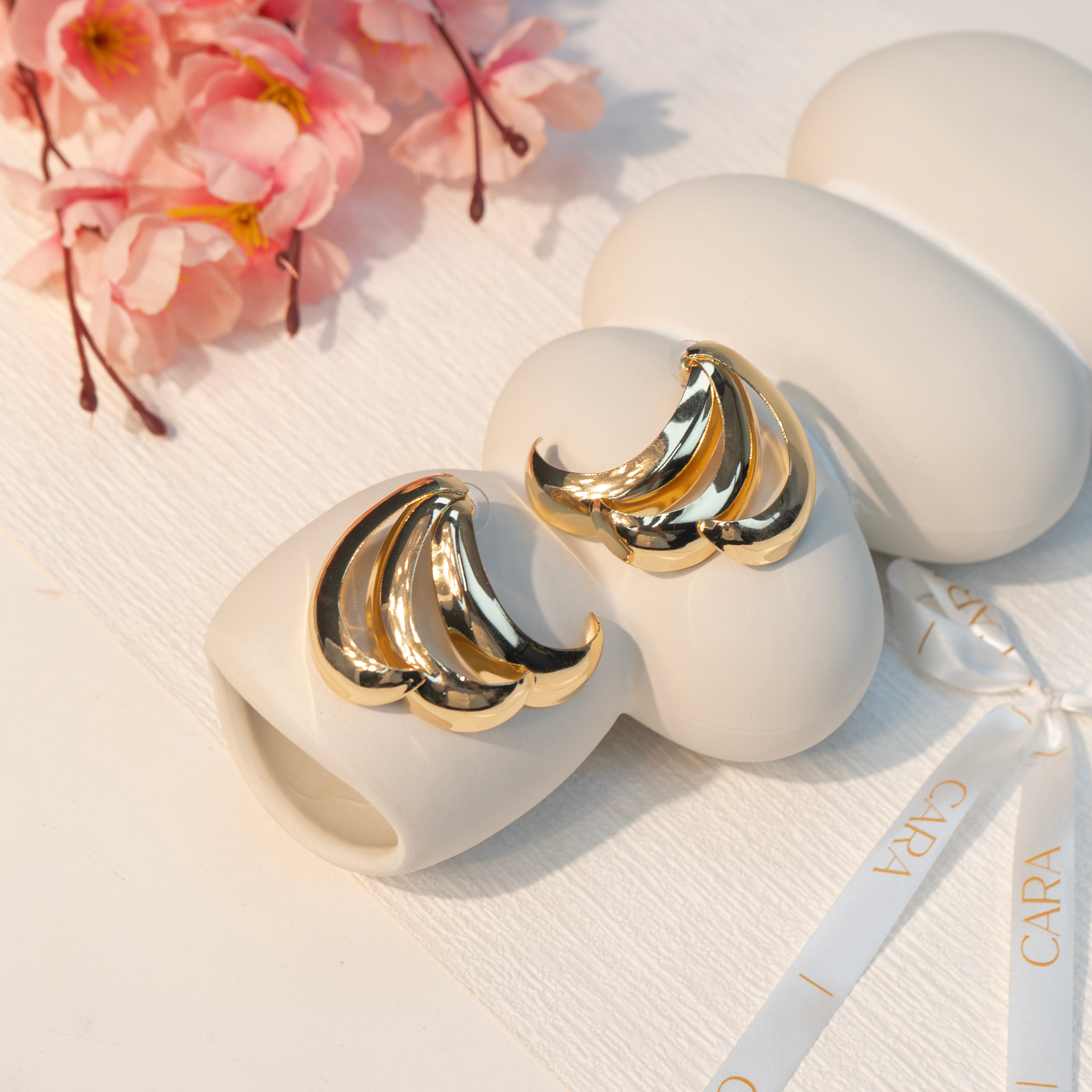 Golden Clutch Earrings