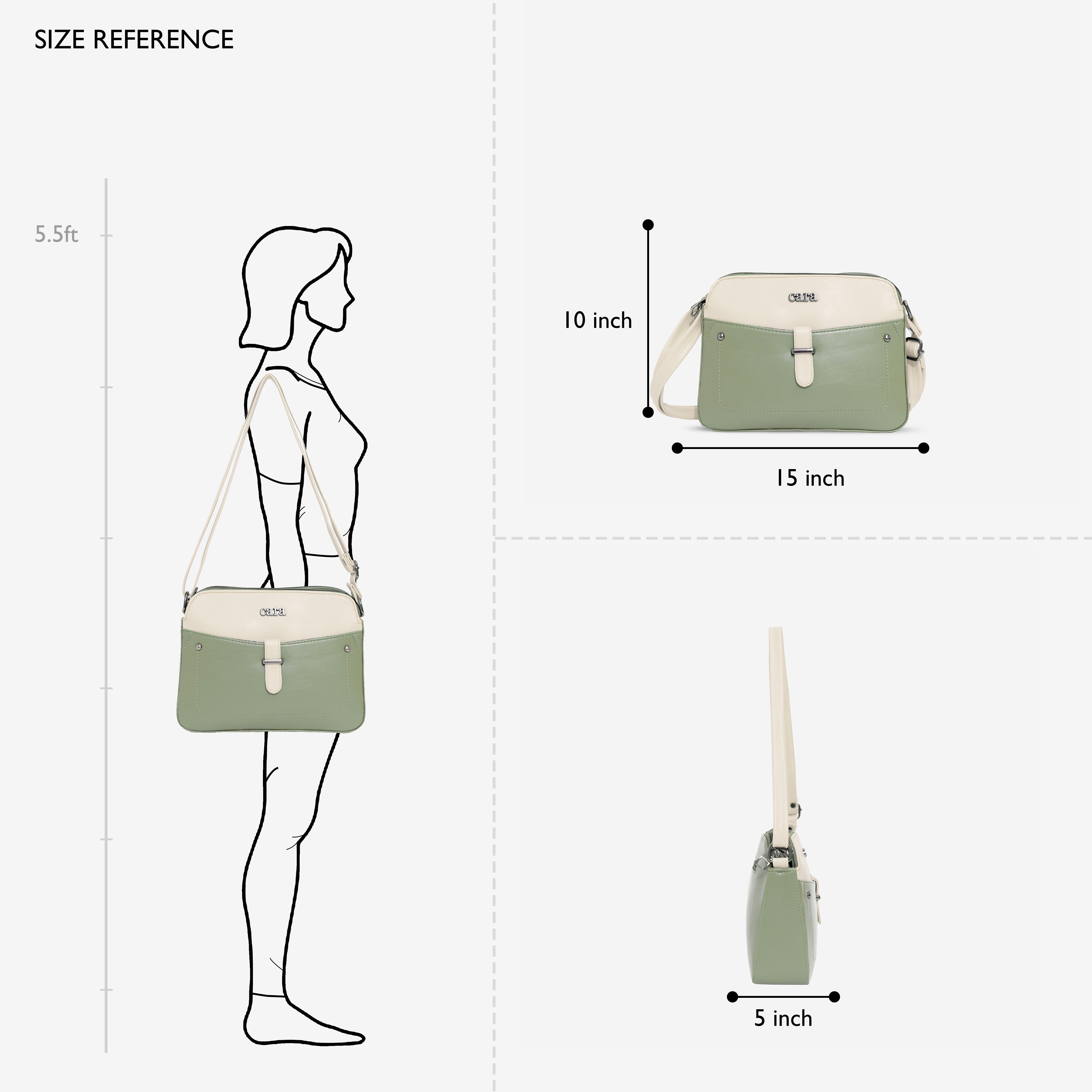 Green Chic Crossbody Charm  I Cara