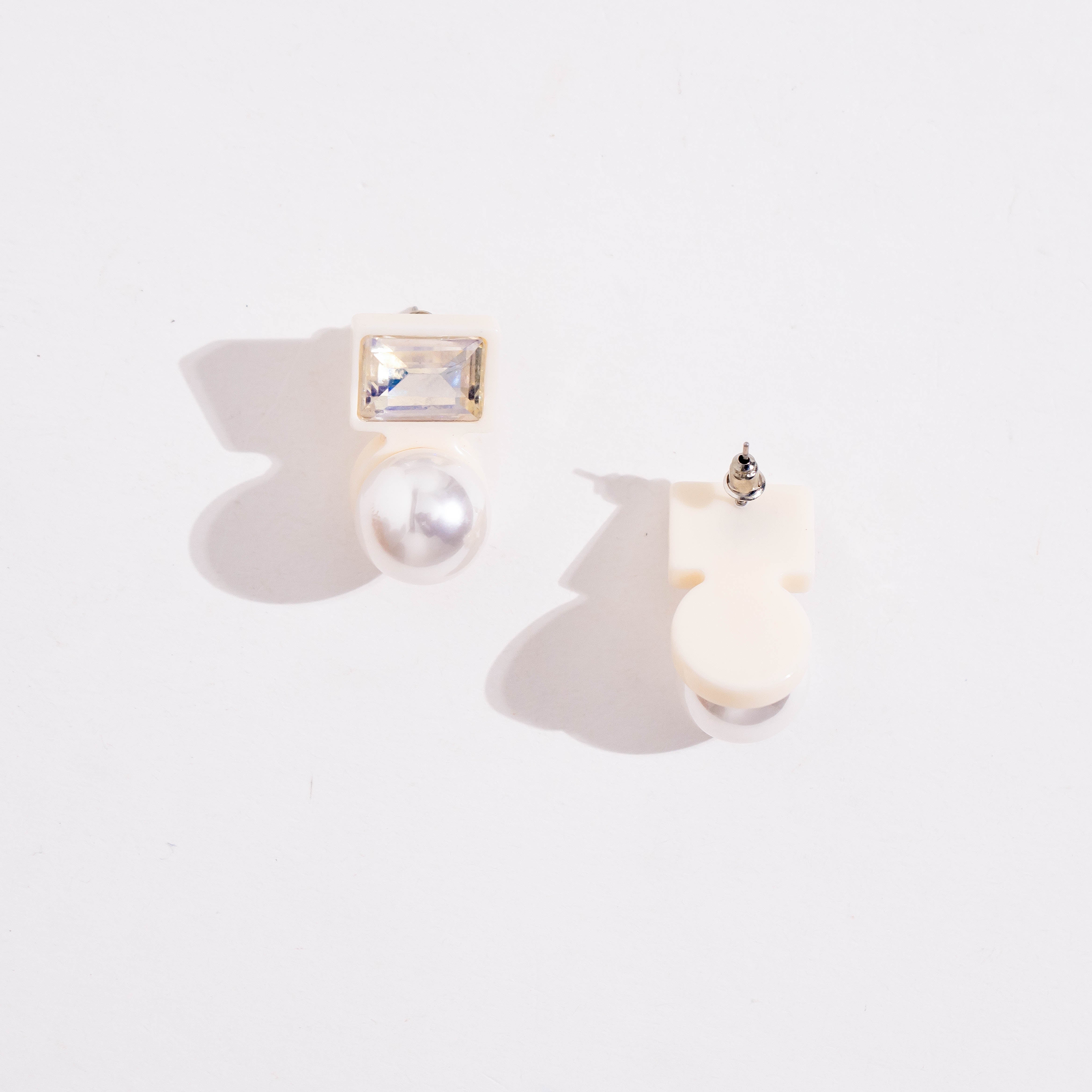 White Pure Pearl Bliss Studs